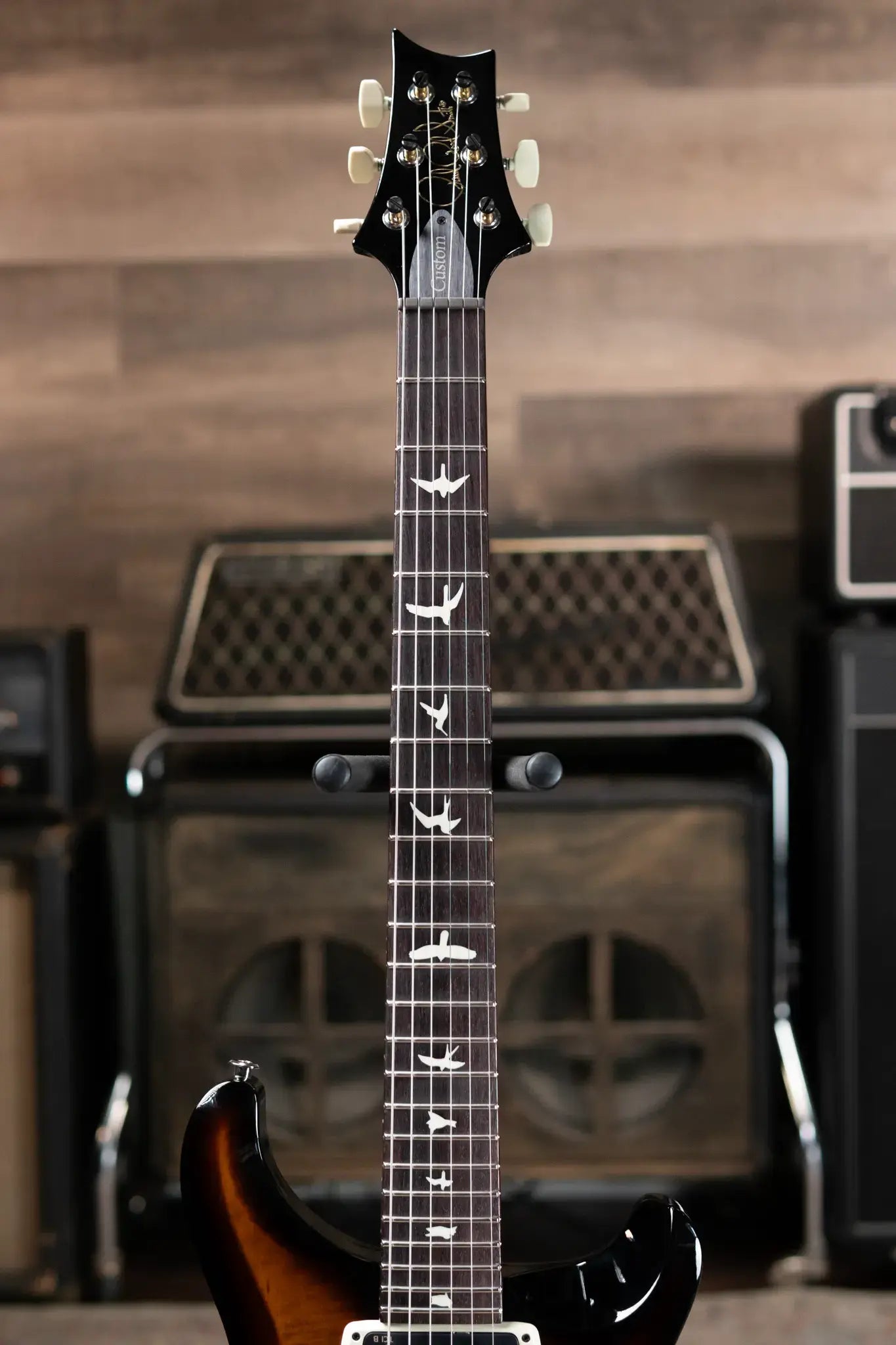 PRS S2 Custom 24-08 Electric Guitar - Black Amber with Gig Bag