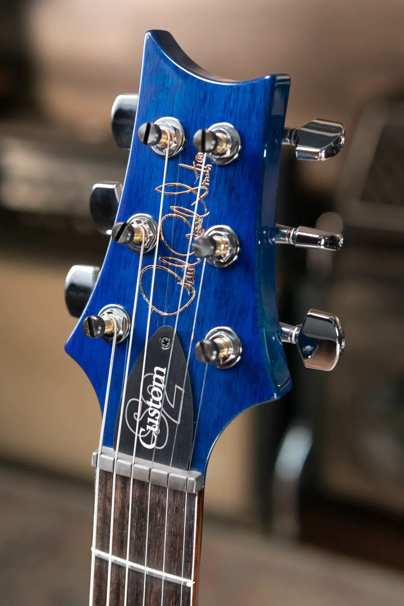 PRS S2 Custom 24 Electric Guitar - Faded Gray/Black Blue Burst with Gig Bag