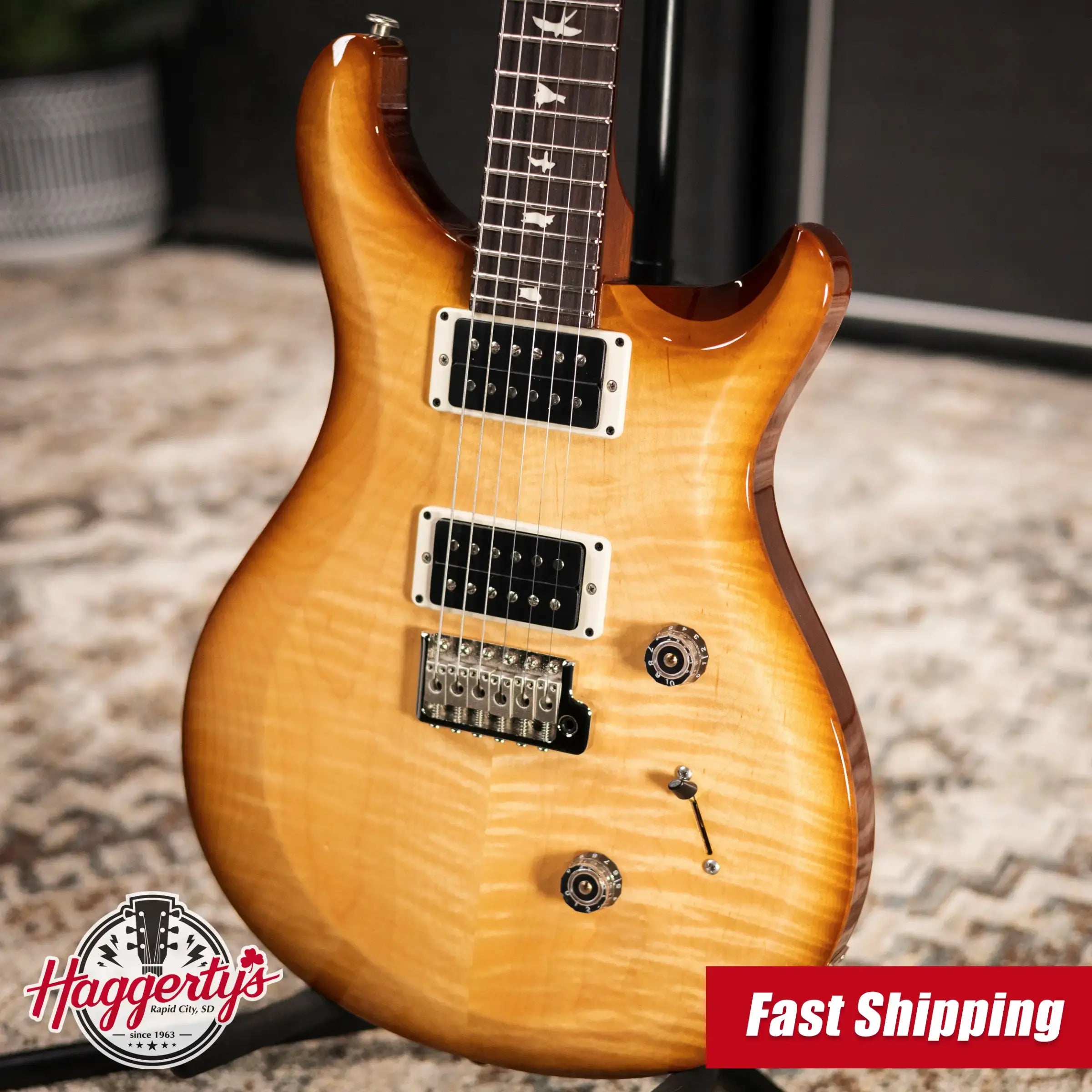 PRS S2 Custom 24 Electric Guitar - Vintage Natural with Gig Bag