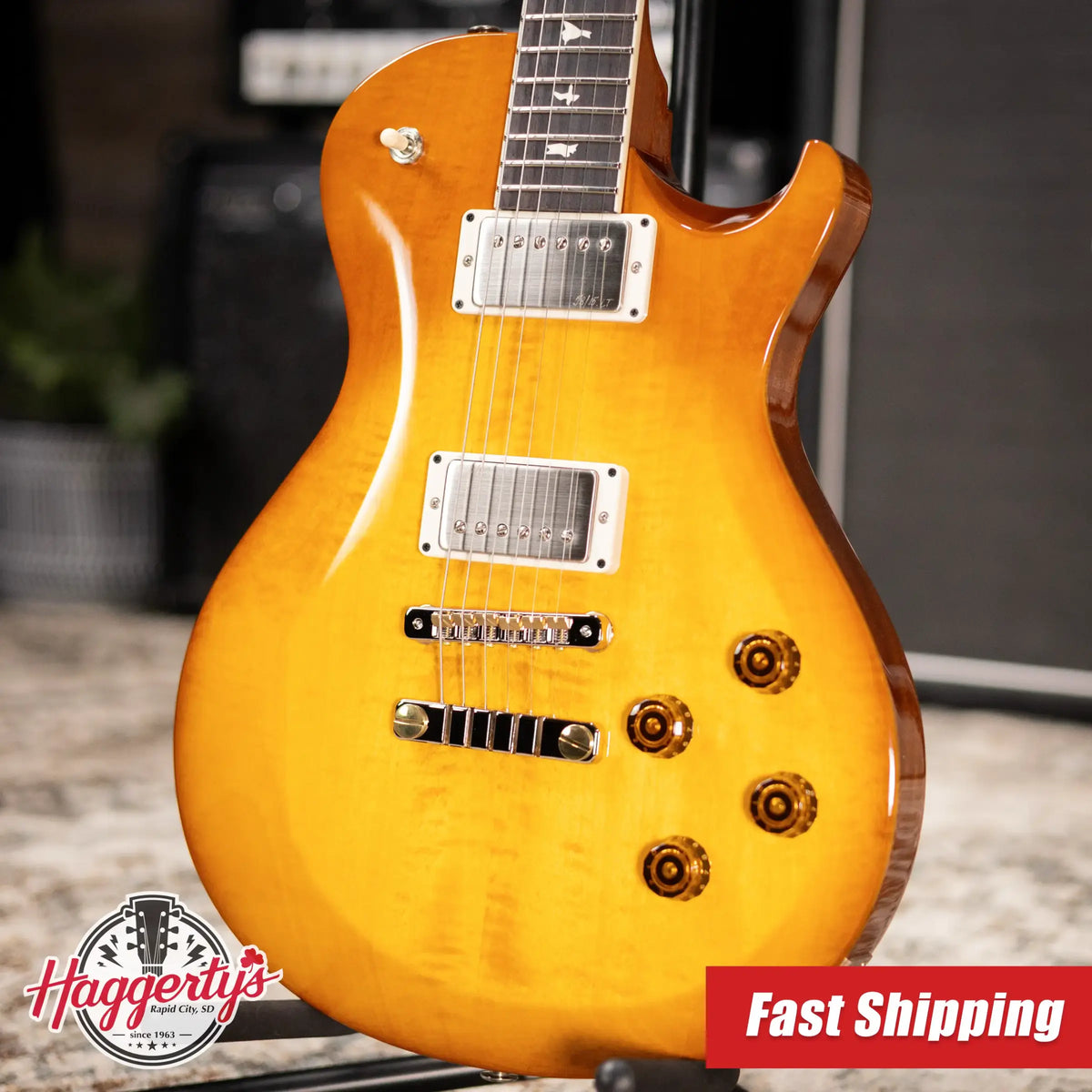 PRS S2 McCarty 594 Singlecut Electric Guitar - Honey Gold Burst with Gig Bag