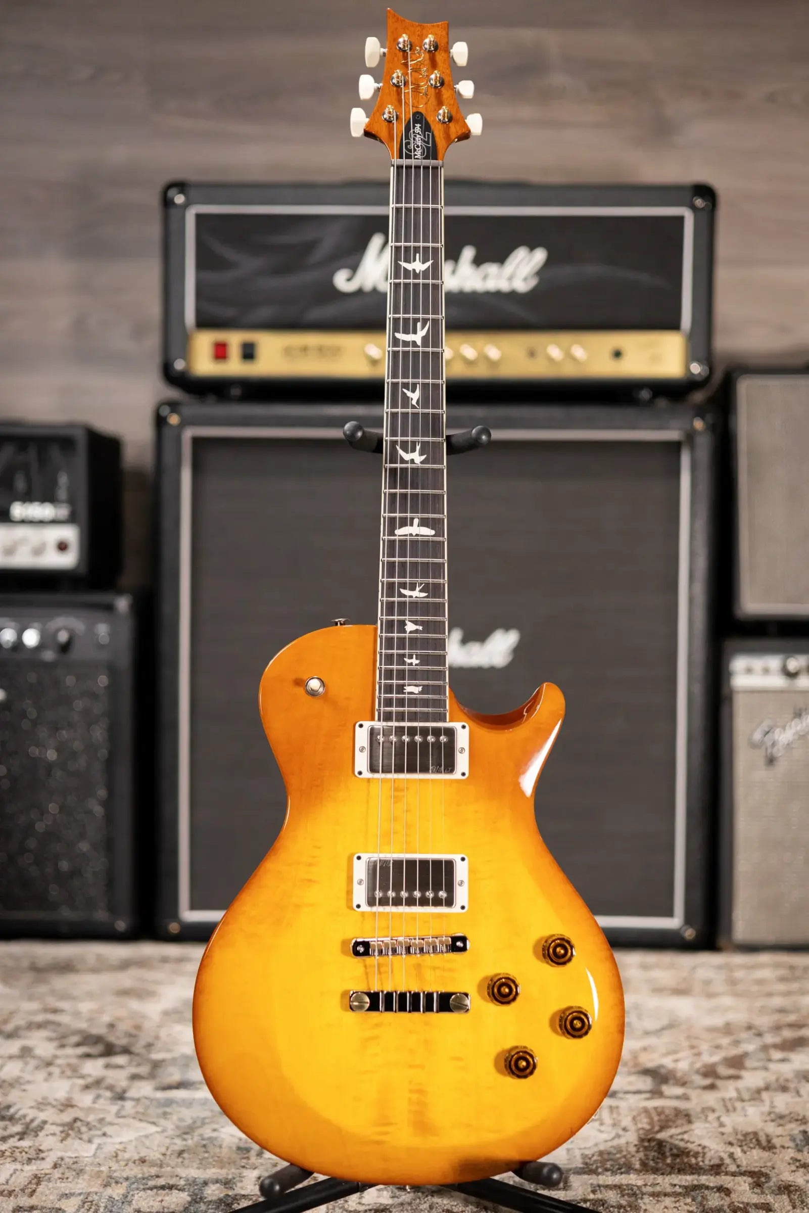 PRS S2 McCarty 594 Singlecut Electric Guitar - Honey Gold Burst with Gig Bag