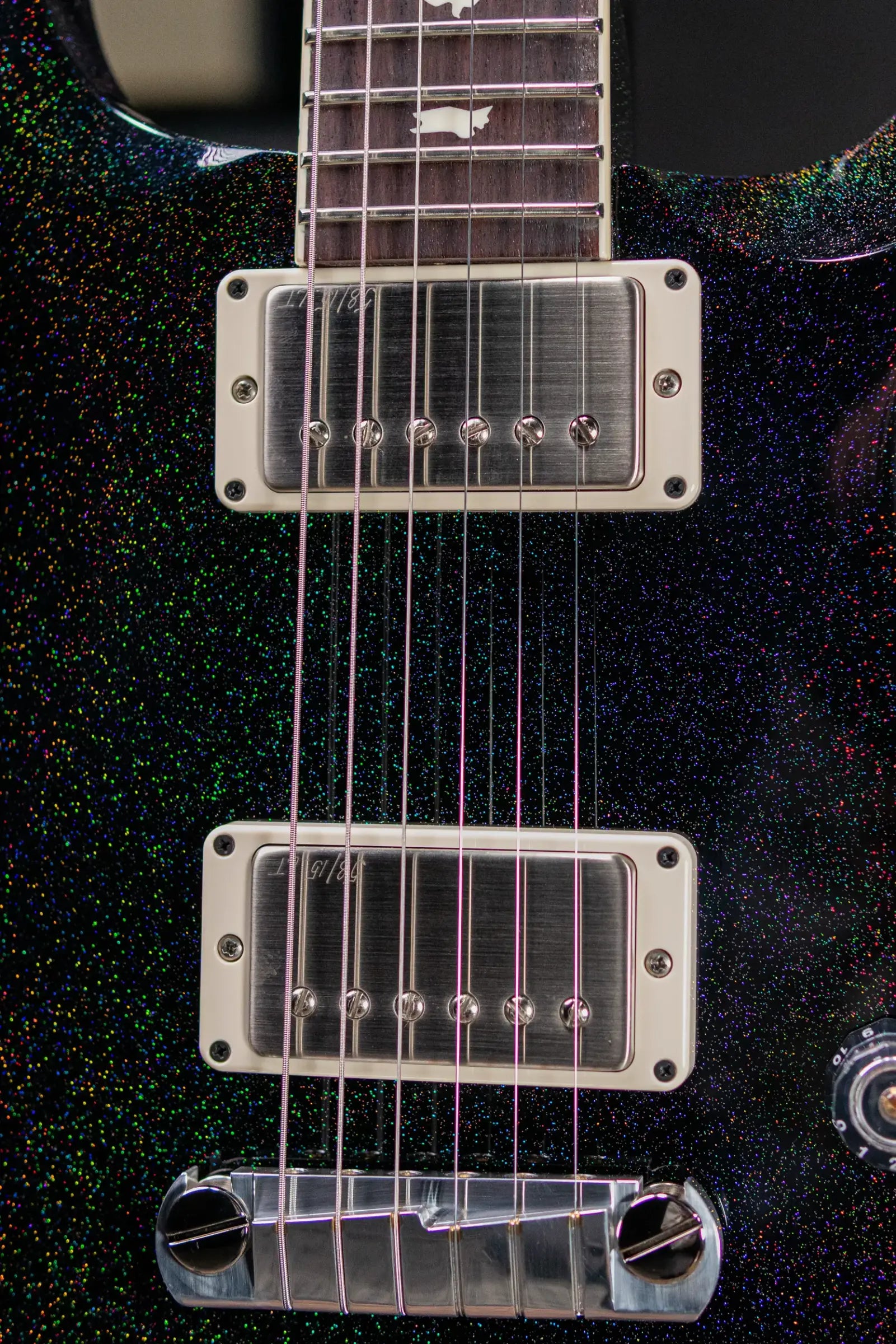 PRS S2 Mira 594 Electric Guitar - Black Rainbow Holoflake with Gig Bag