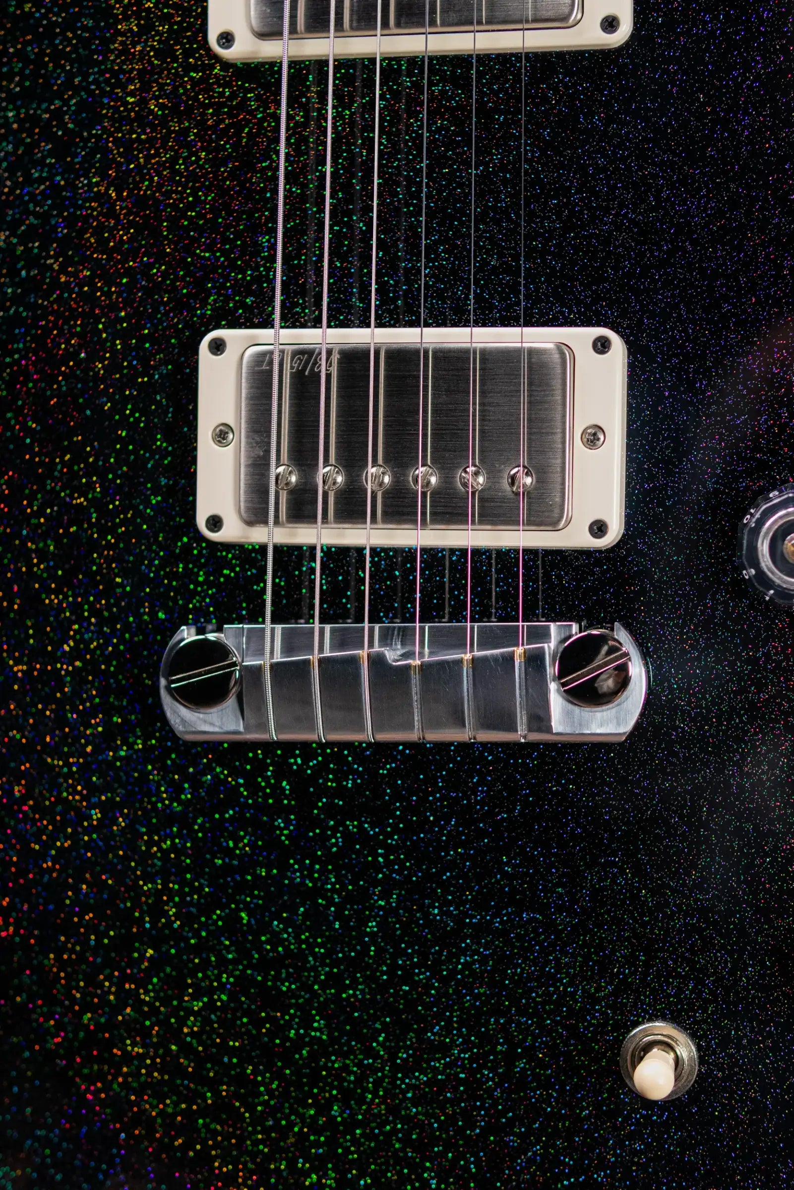 PRS S2 Mira 594 Electric Guitar - Black Rainbow Holoflake with Gig Bag