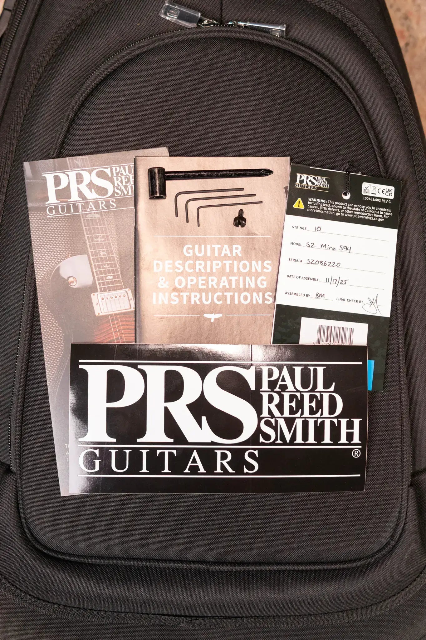 PRS S2 Mira 594 Satin Electric Guitar - Cloud Burst with Gig Bag