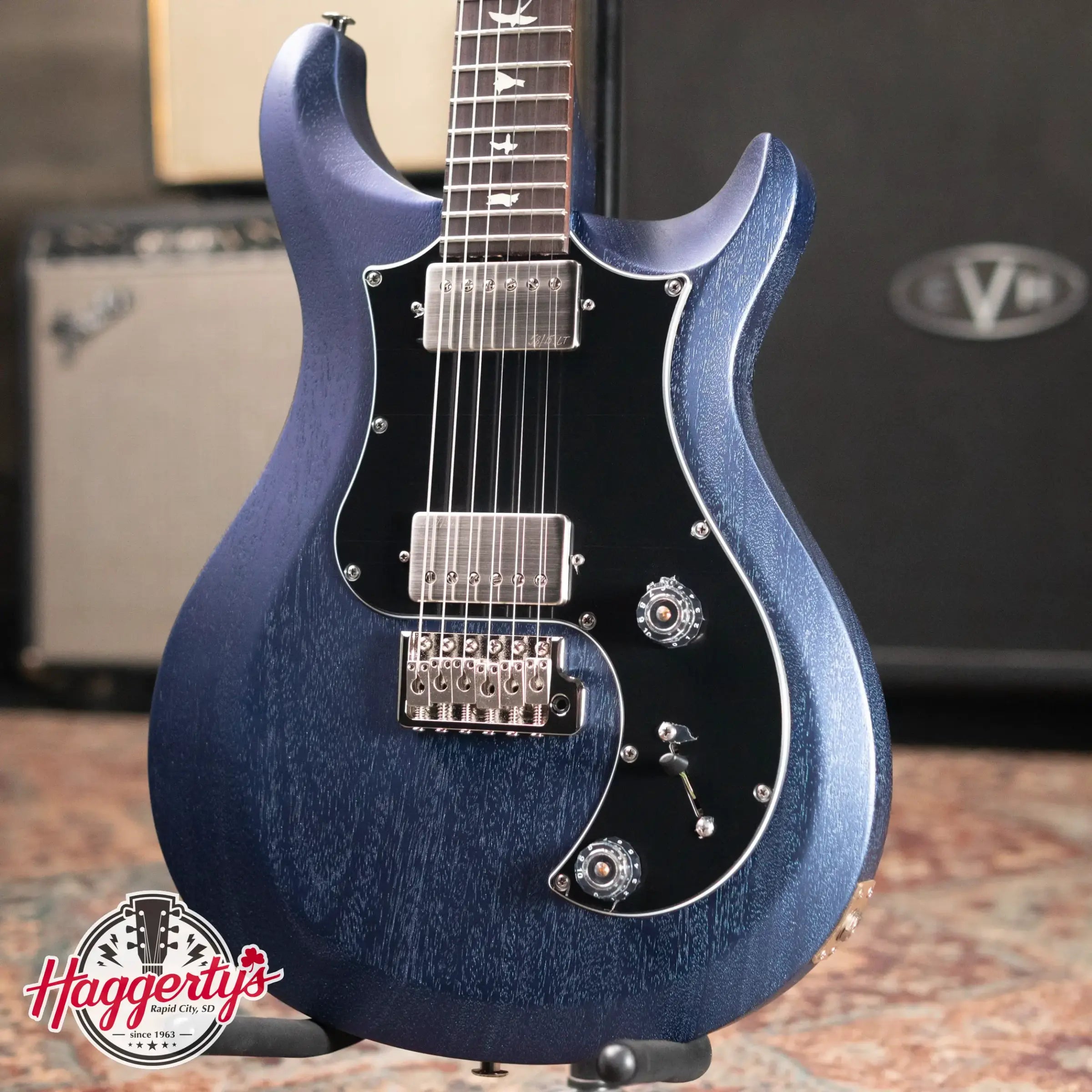 PRS S2 Standard 22 Satin Electric Guitar - Metallic Midnight with Gig Bag