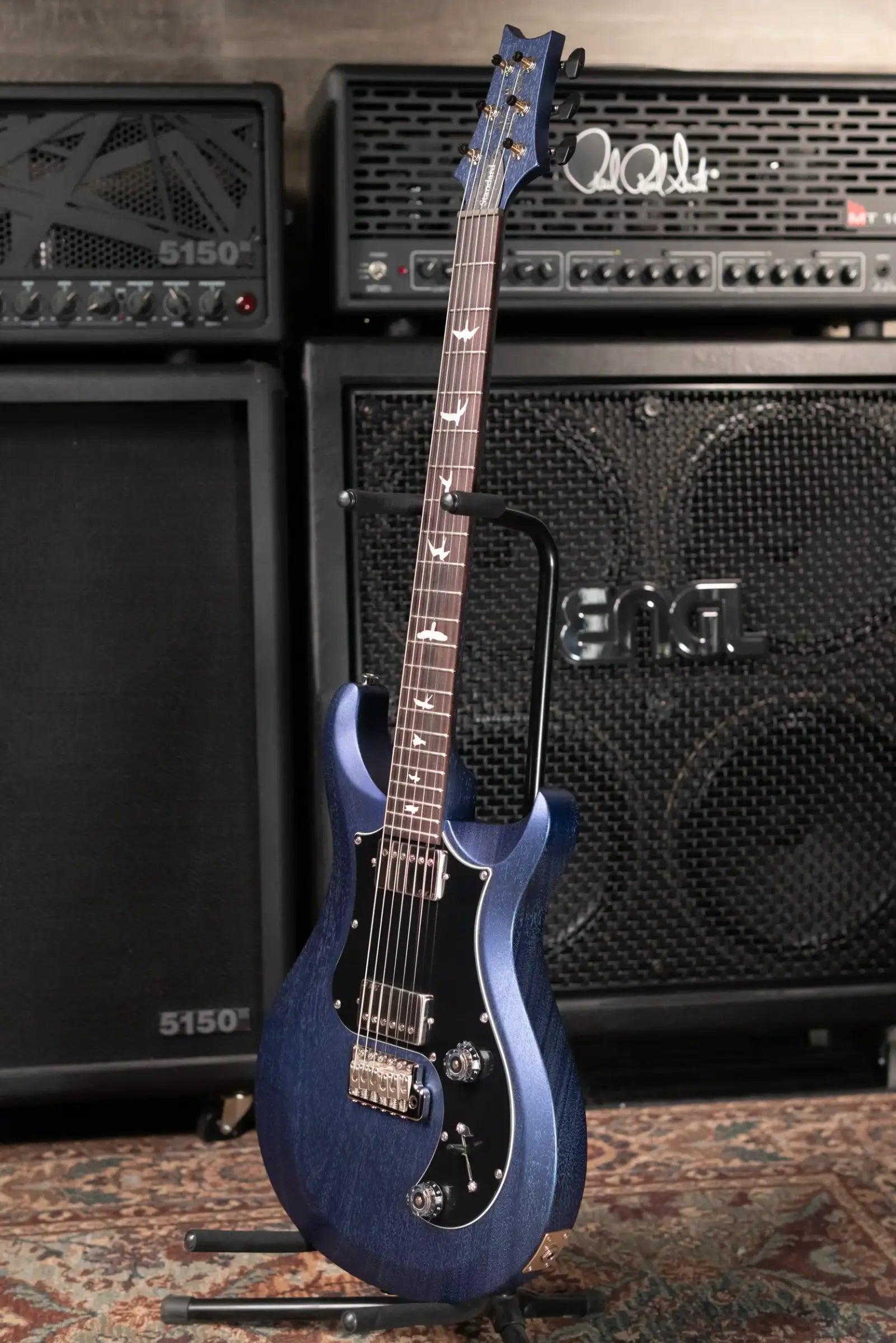 PRS S2 Standard 22 Satin Electric Guitar - Metallic Midnight with Gig Bag