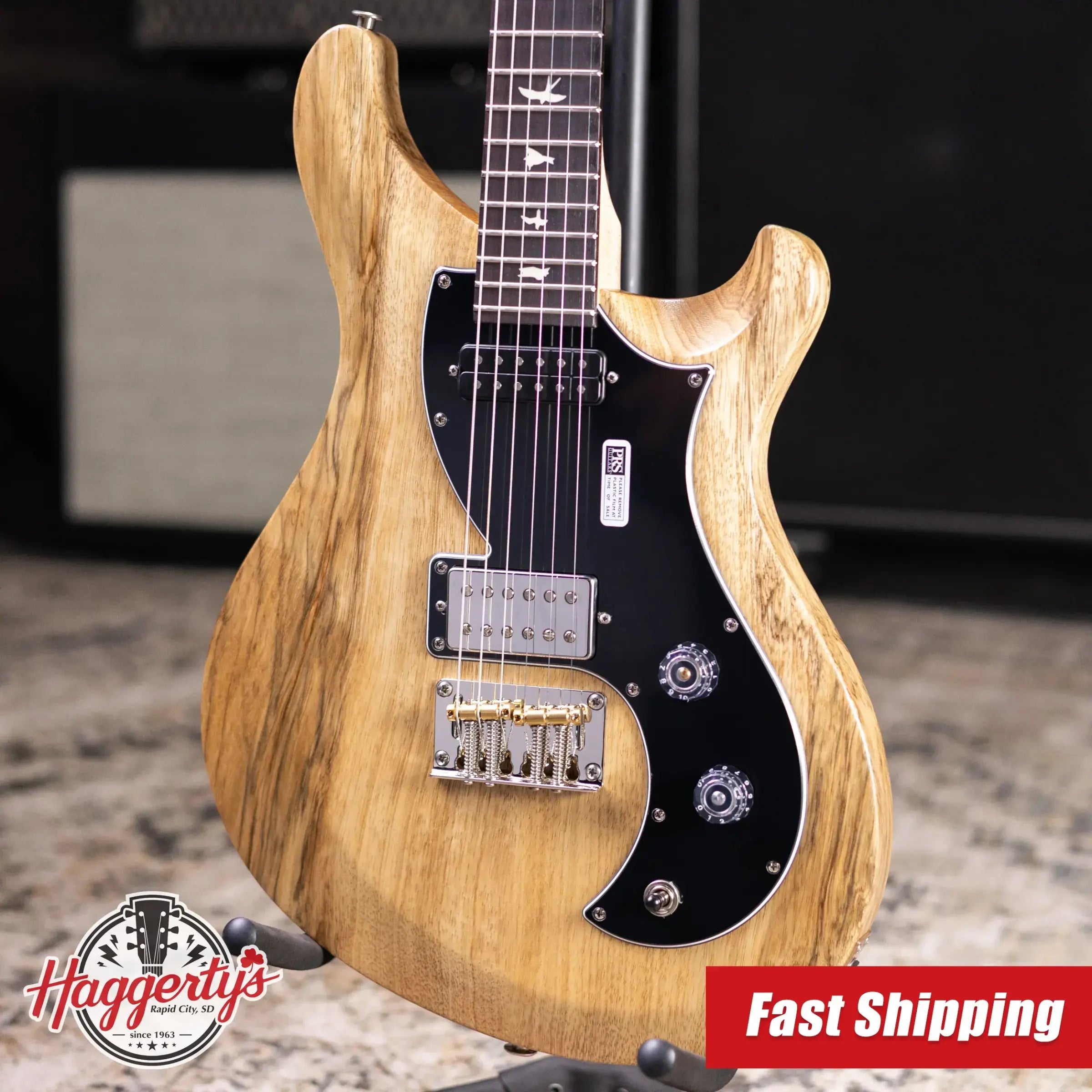 PRS S2 Vela Black Limba Limited Edition Electric Guitar - Natural with Gig Bag