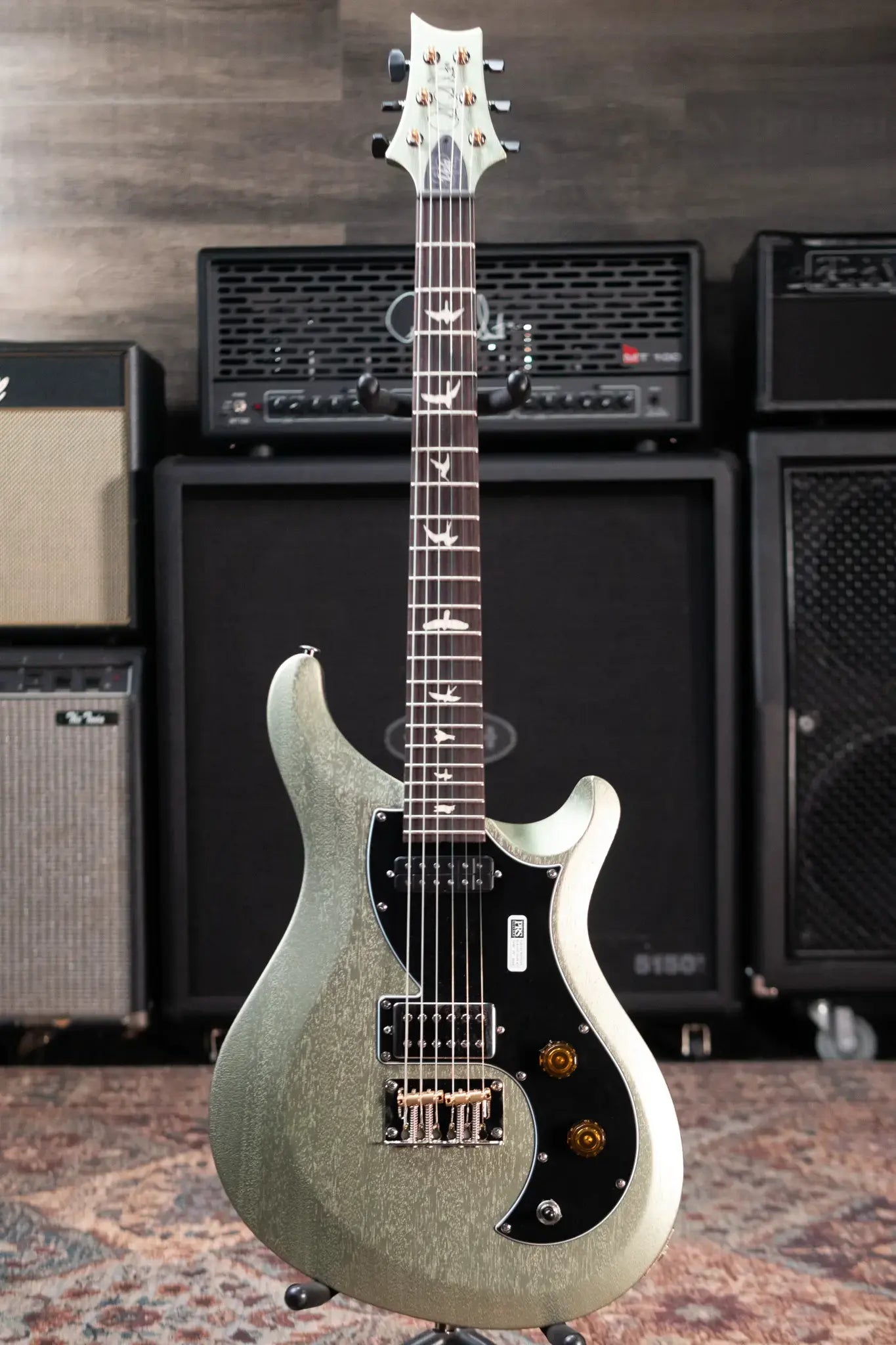 PRS S2 Vela Satin Electric Guitar - Mavis Mint Metallic with Gig Bag