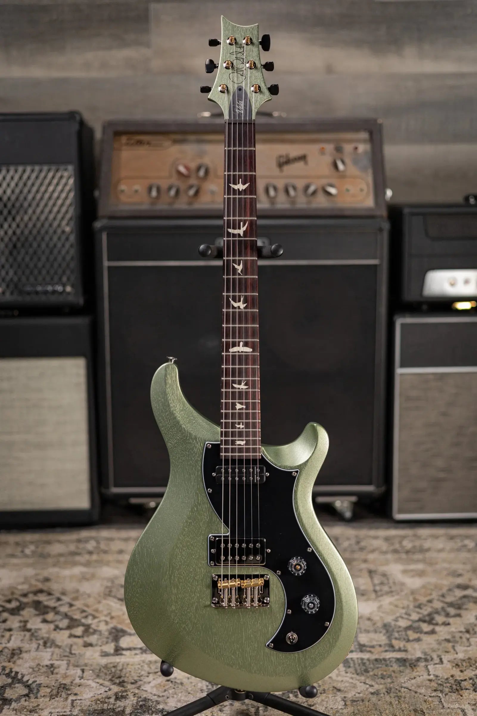 PRS S2 Vela Satin Electric Guitar - Mavis Mint Metallic with Premium Gig Bag