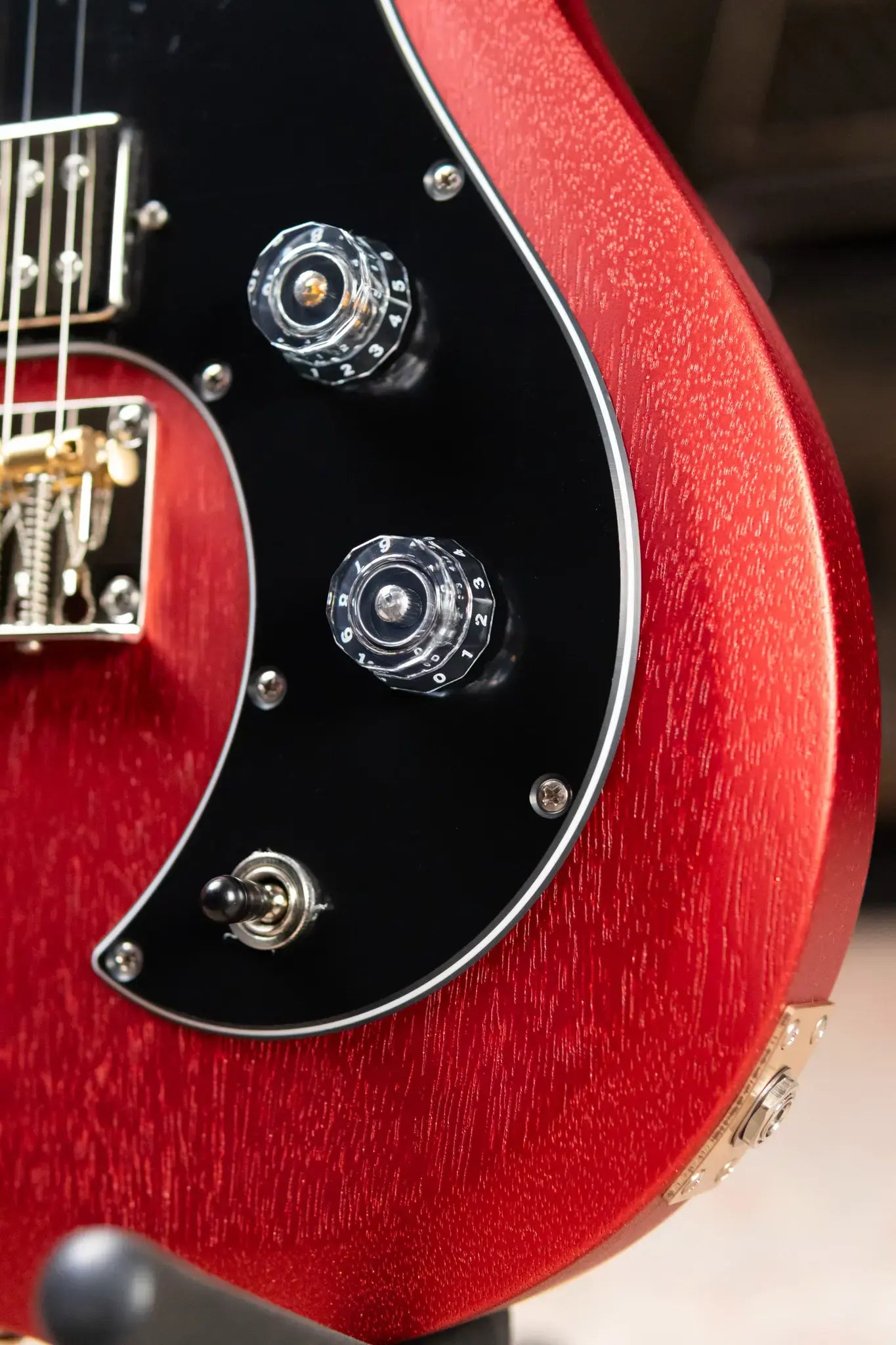 PRS S2 Vela Semi-Hollow Satin Electric Guitar - Red Apple Metallic with Gig Bag