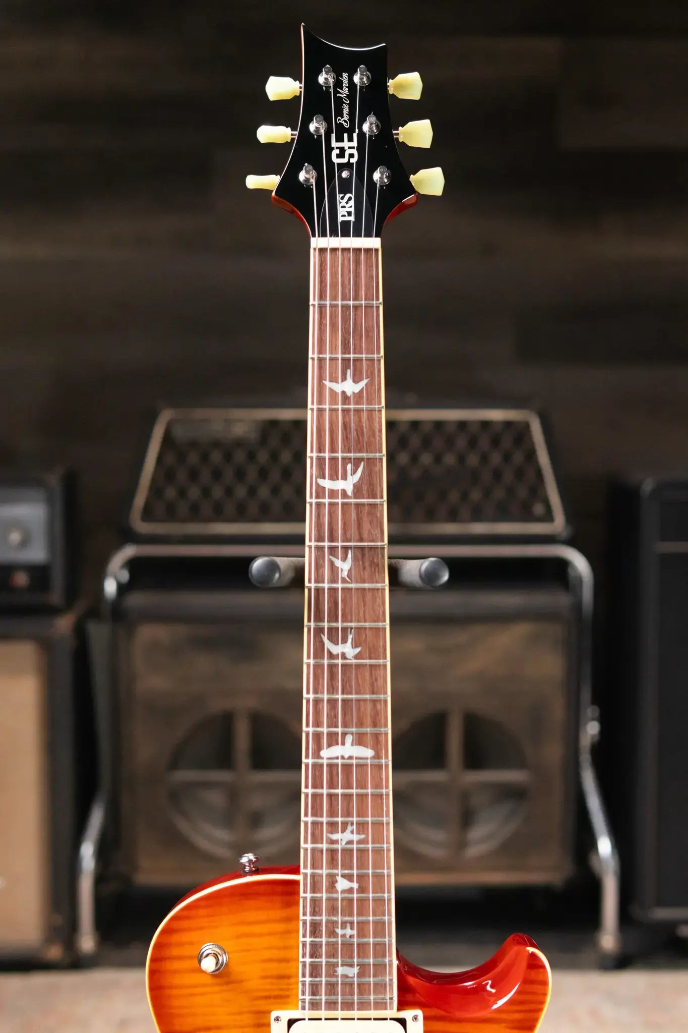 PRS SE Bernie Marsden Signature Electric Guitar, Signed Backplate - Sunburst with Gig Bag - Used