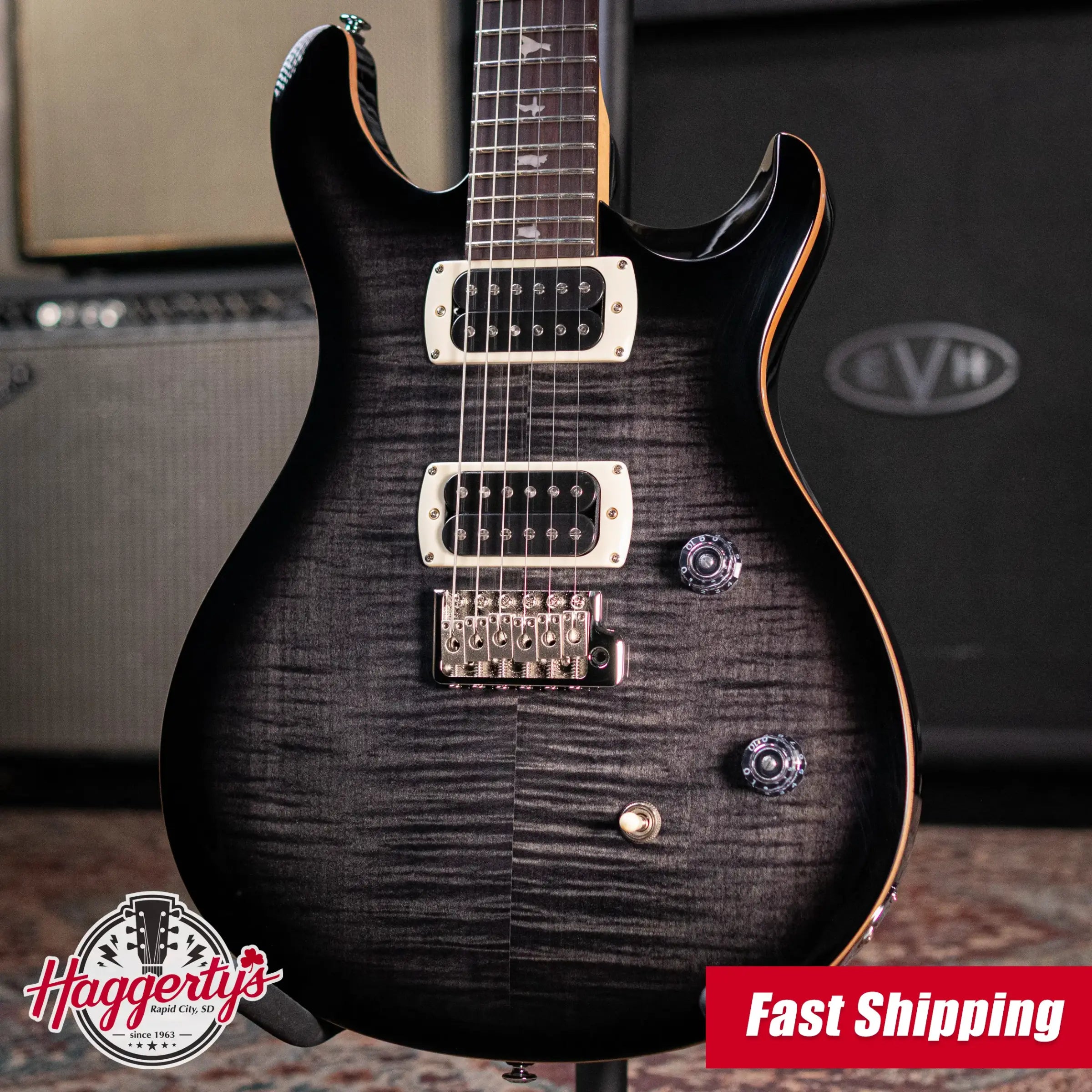 PRS SE CE 24 Electric Guitar - Charcoal Burst with Gig Bag