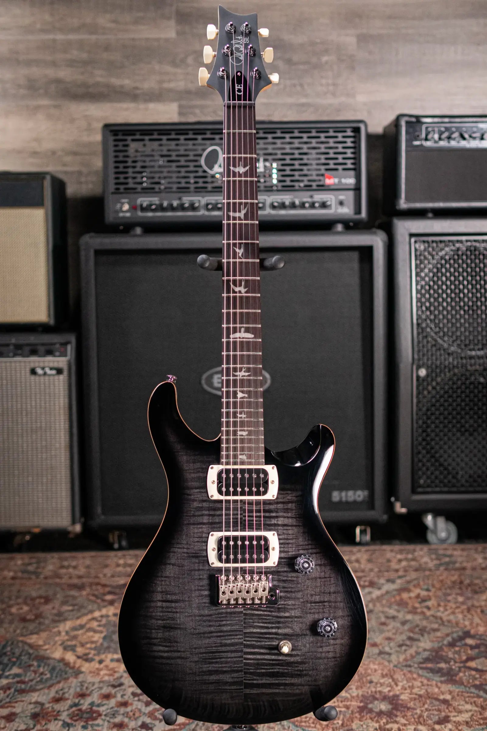 PRS SE CE 24 Electric Guitar - Charcoal Burst with Gig Bag