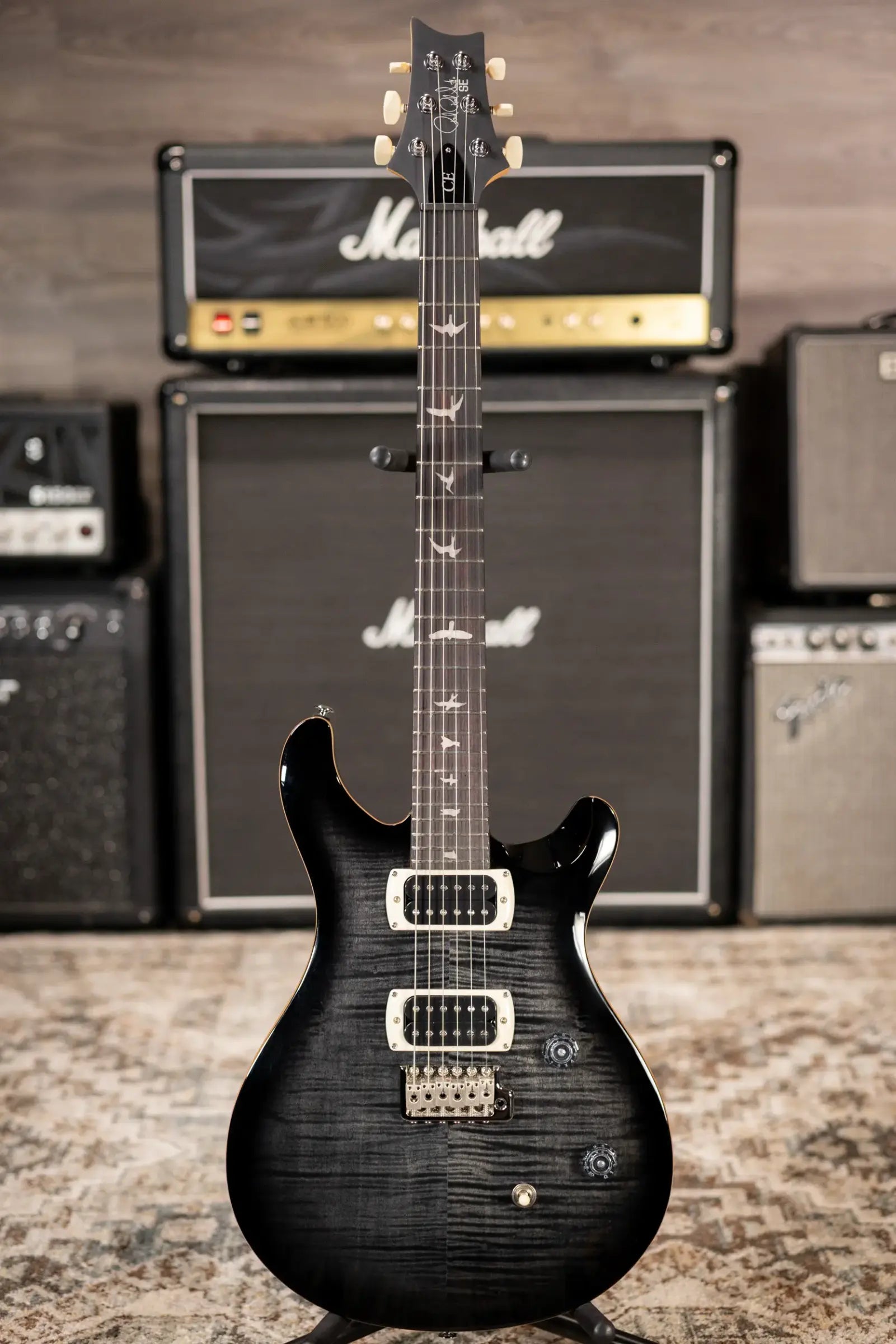 PRS SE CE 24 Electric Guitar - Charcoal Burst with Gig Bag