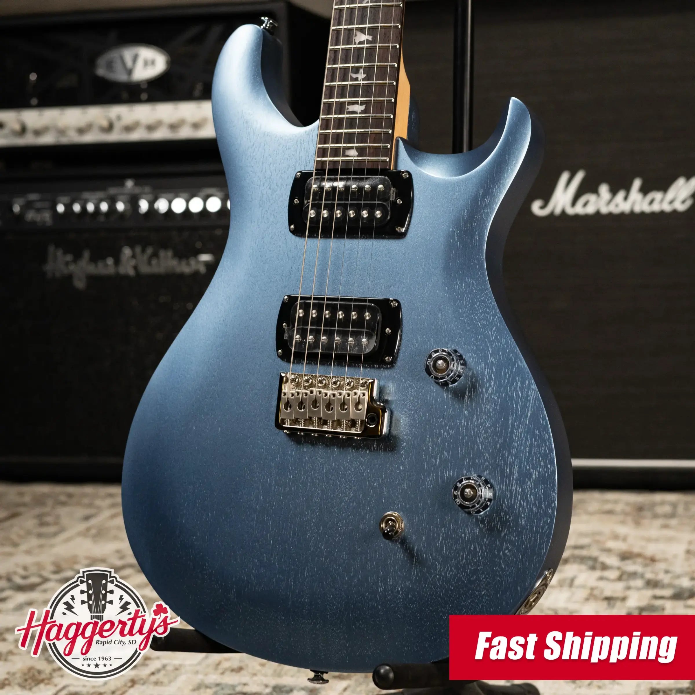 PRS SE CE 24 Electric Guitar - Ice Blue Metallic Satin with Gig Bag