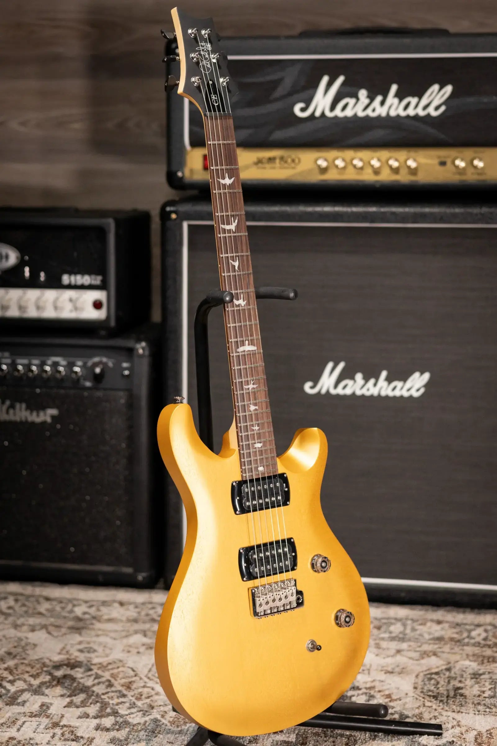 PRS SE CE 24 Electric Guitar - Metallic Gold Satin with Gig Bag