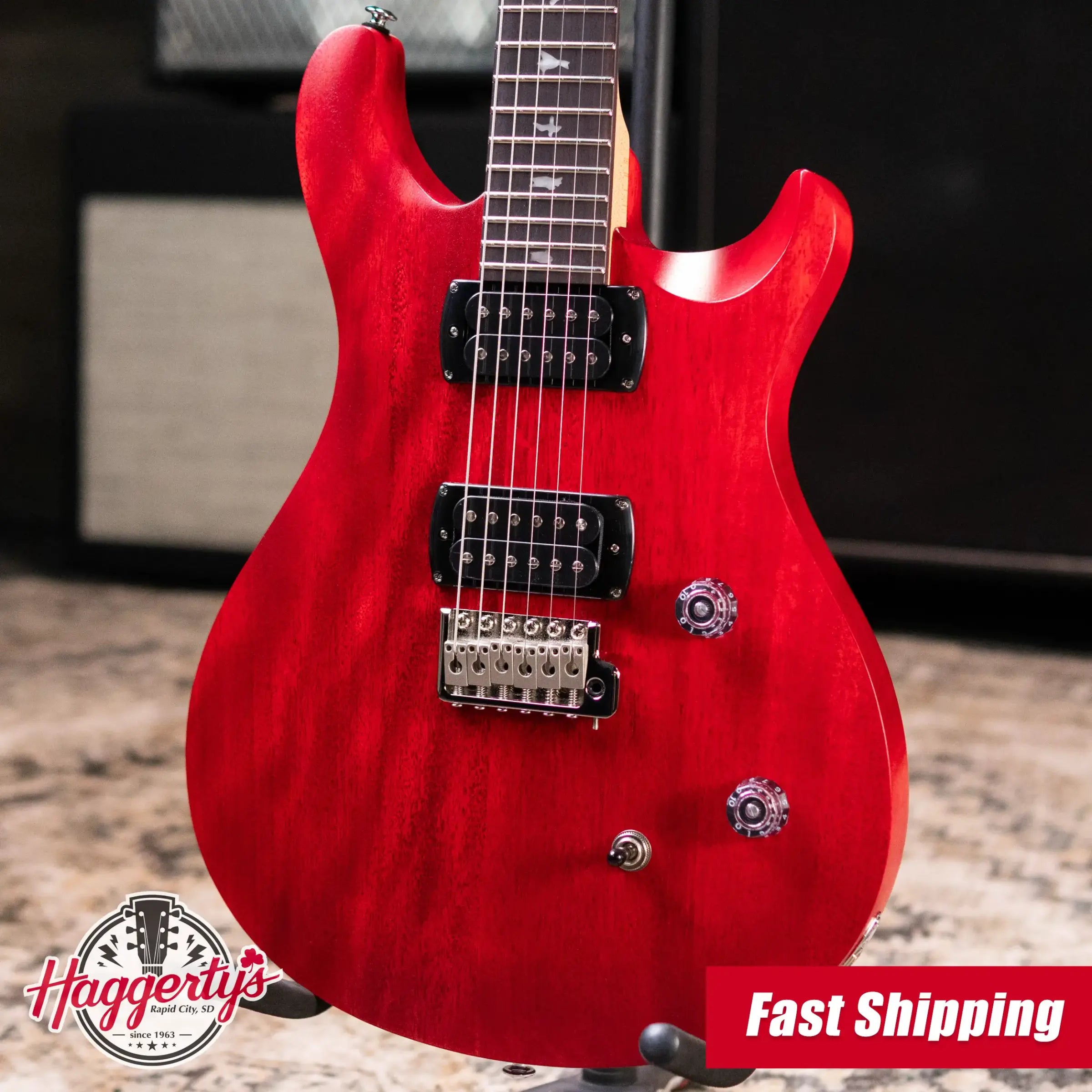 PRS SE CE 24 Electric Guitar - Vintage Cherry Satin with Gig Bag