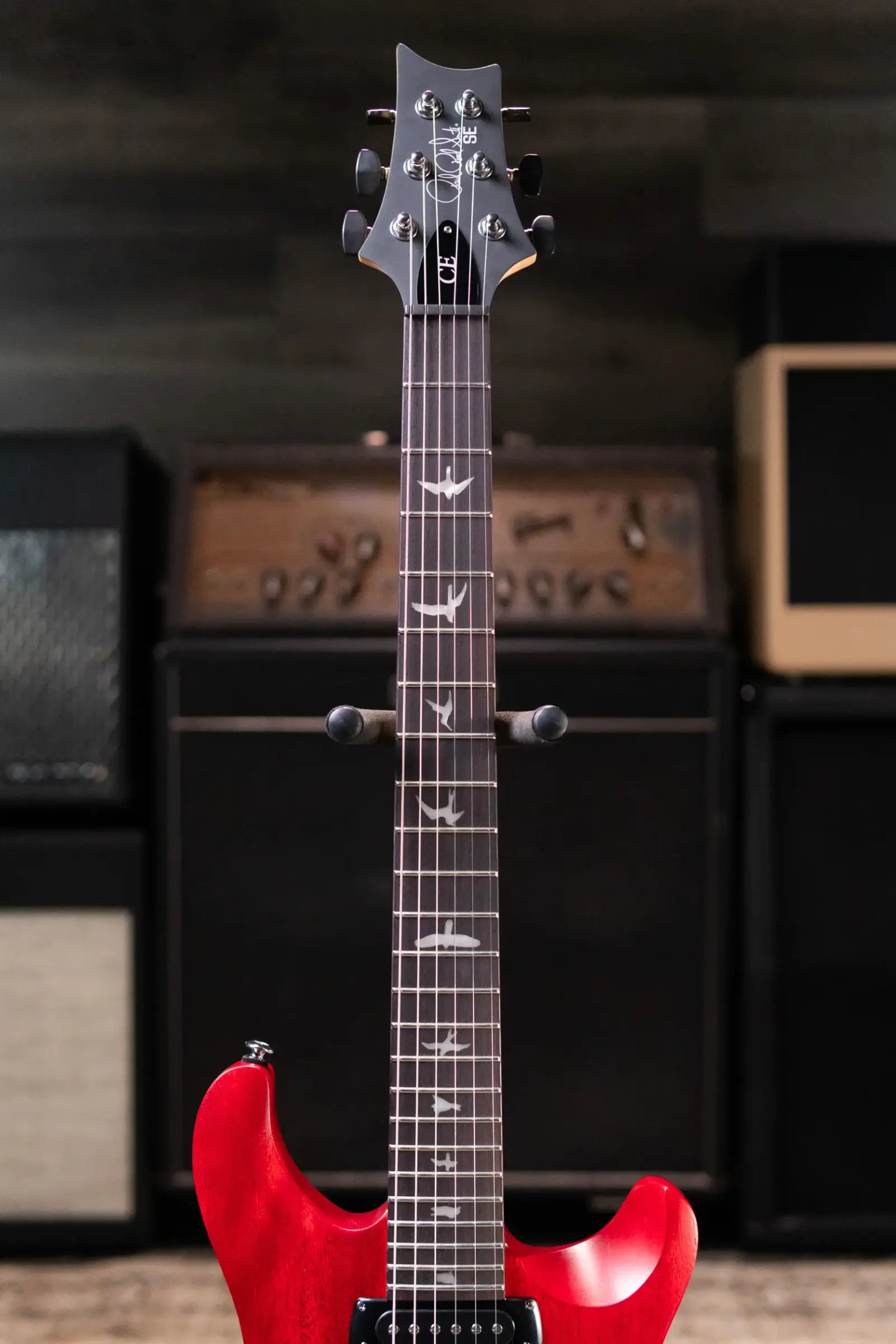 PRS SE CE 24 Electric Guitar - Vintage Cherry Satin with Gig Bag