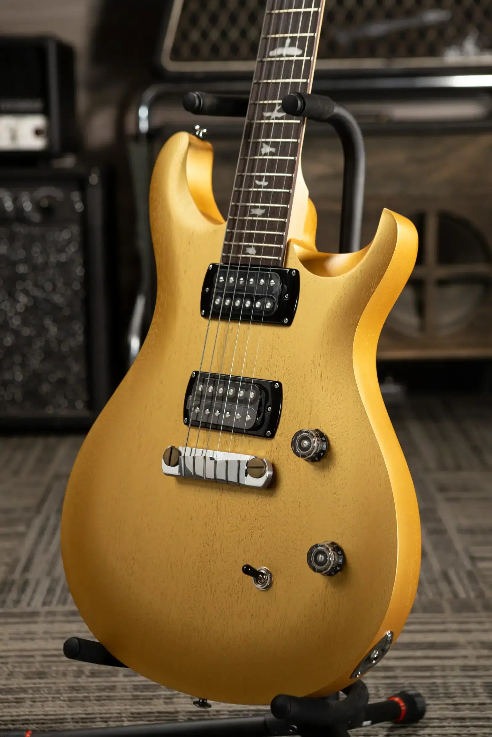 PRS SE CE 24 Solid Body Electric Guitar - Metallic Gold Stain with Gig Bag