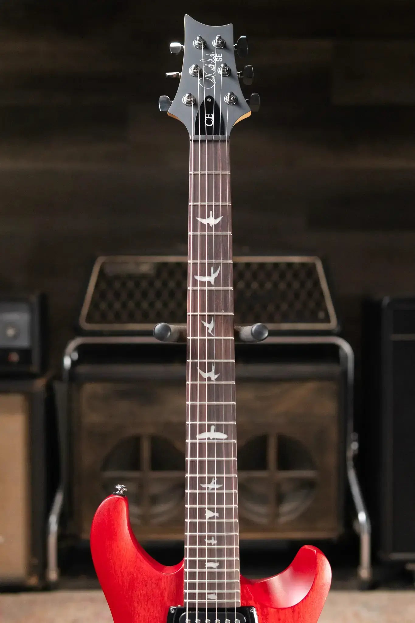 PRS SE CE 24 Solid Body Electric Guitar - Vintage Cherry with Gig Bag