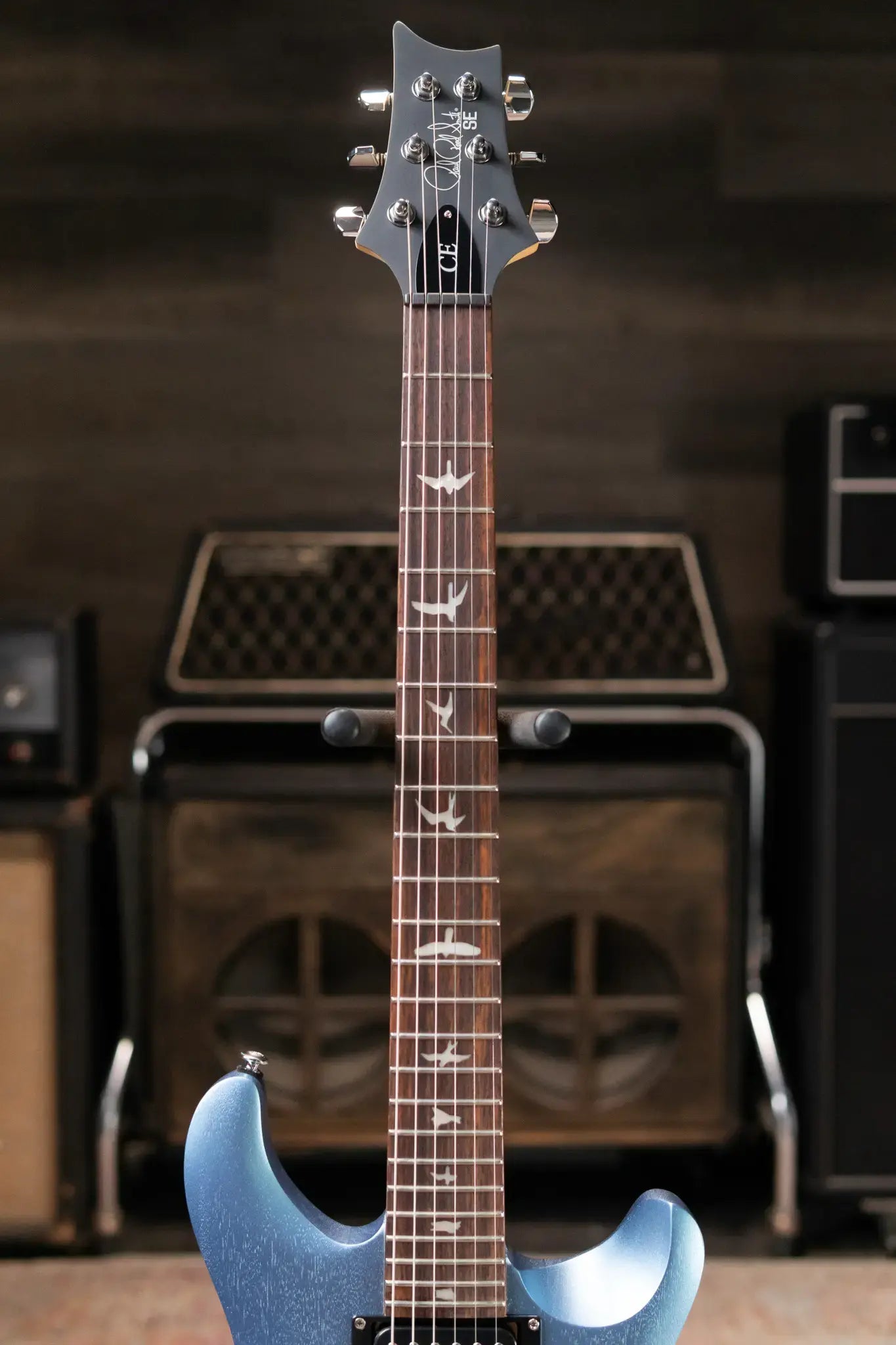 PRS SE CE 24 Standard Satin Electric Guitar - Ice Blue Metallic Satin with Gig Bag