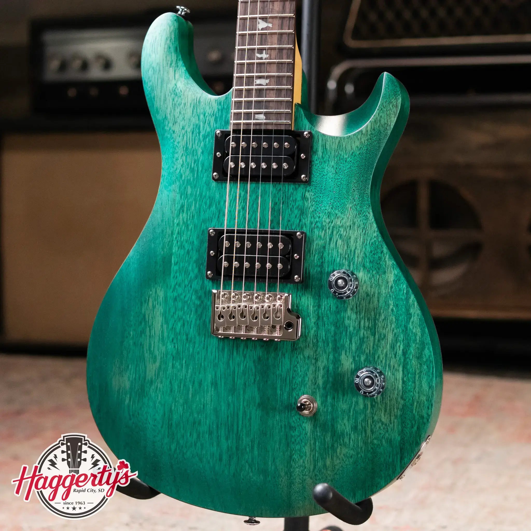 PRS SE CE 24 Standard Satin Electric Guitar - Turquoise with Gig Bag
