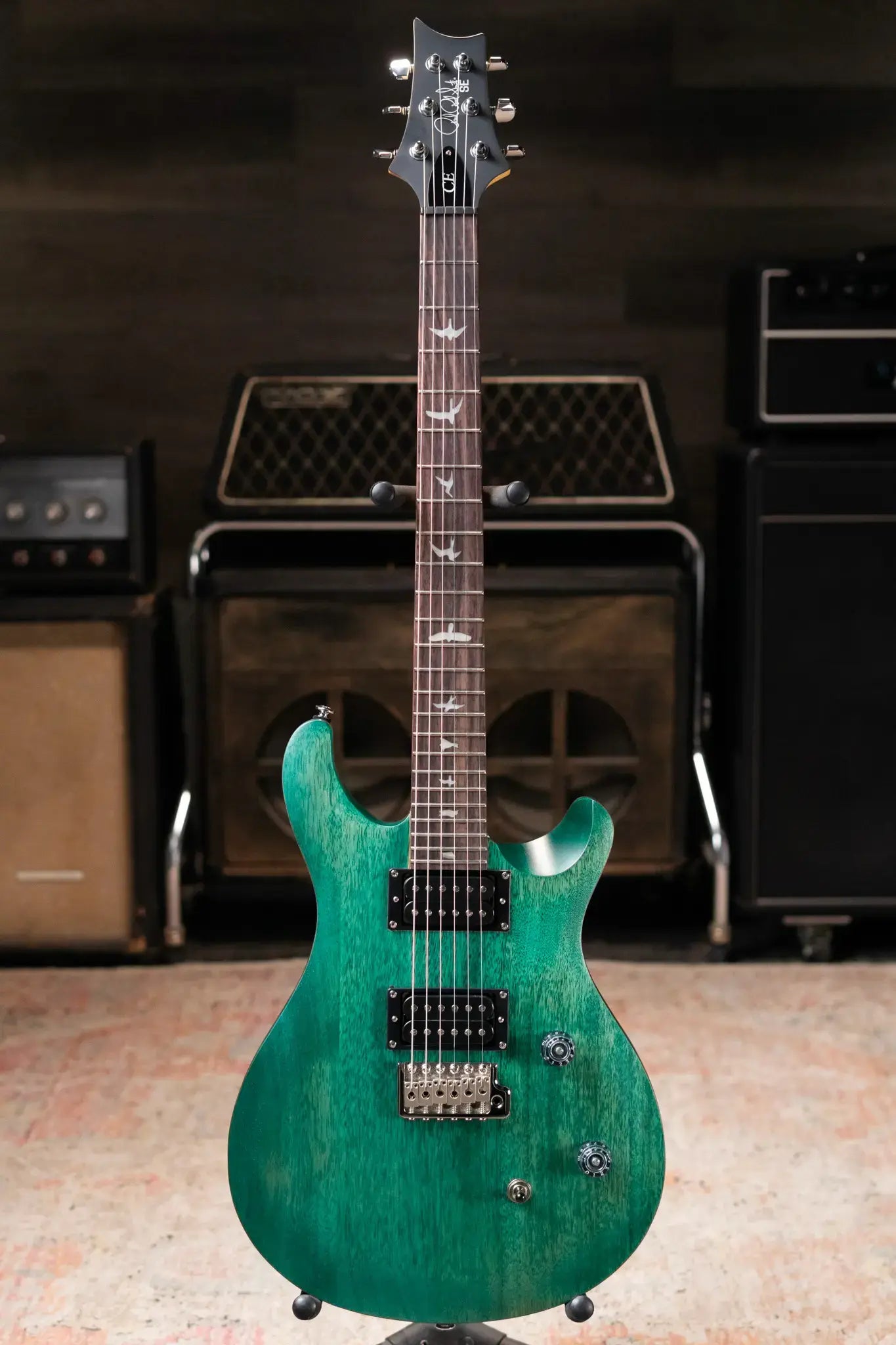 PRS SE CE 24 Standard Satin Electric Guitar - Turquoise with Gig Bag