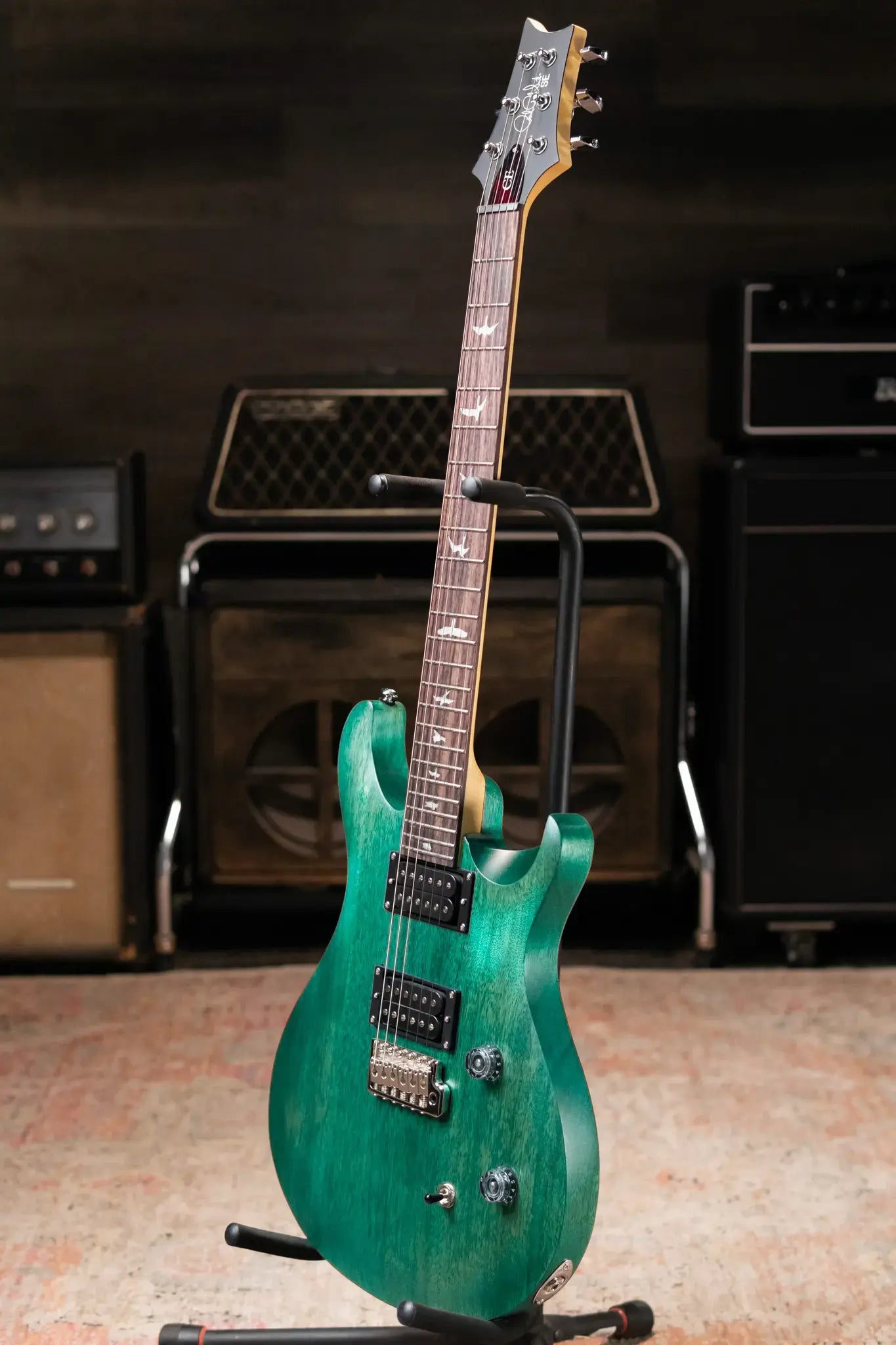 PRS SE CE 24 Standard Satin Electric Guitar - Turquoise with Gig Bag