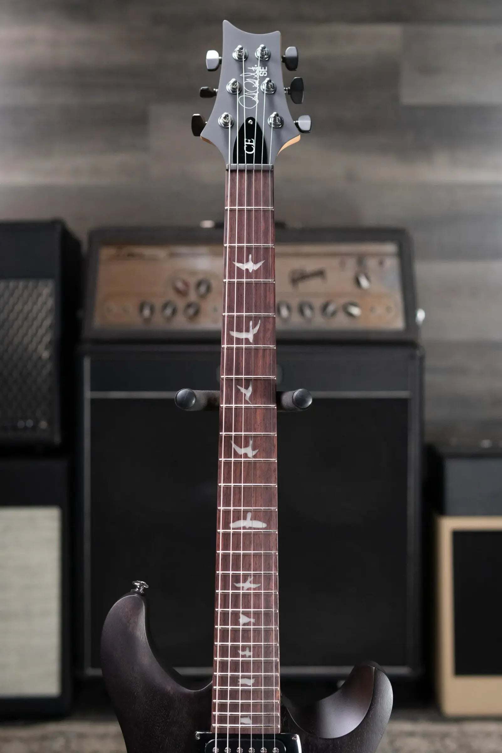 PRS SE CE 24 Standard Satin Stoptail Electric Guitar - Charcoal with Gig Bag