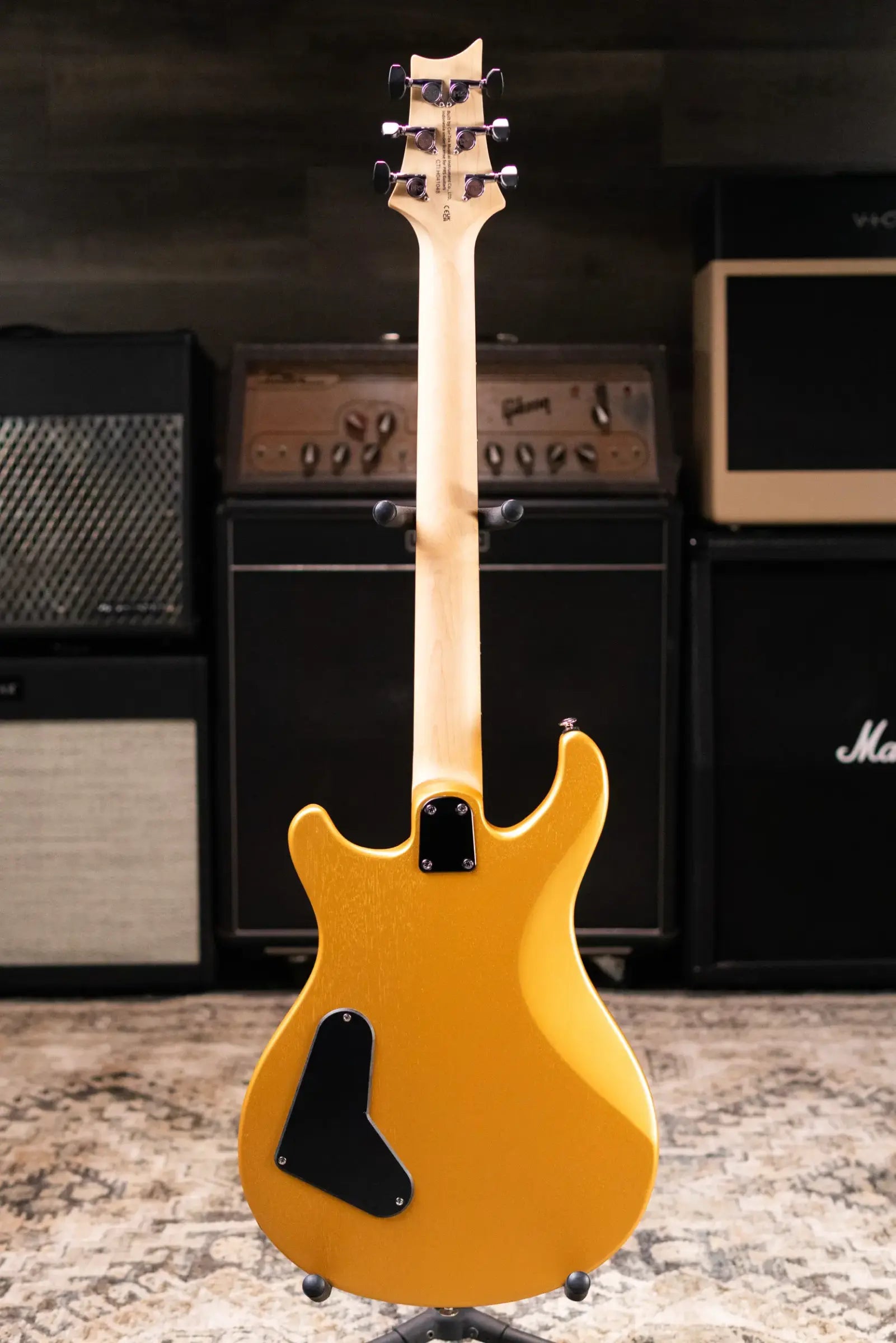 PRS SE CE 24 Standard Stoptail Electric Guitar - Metallic Gold Satin with Gig Bag