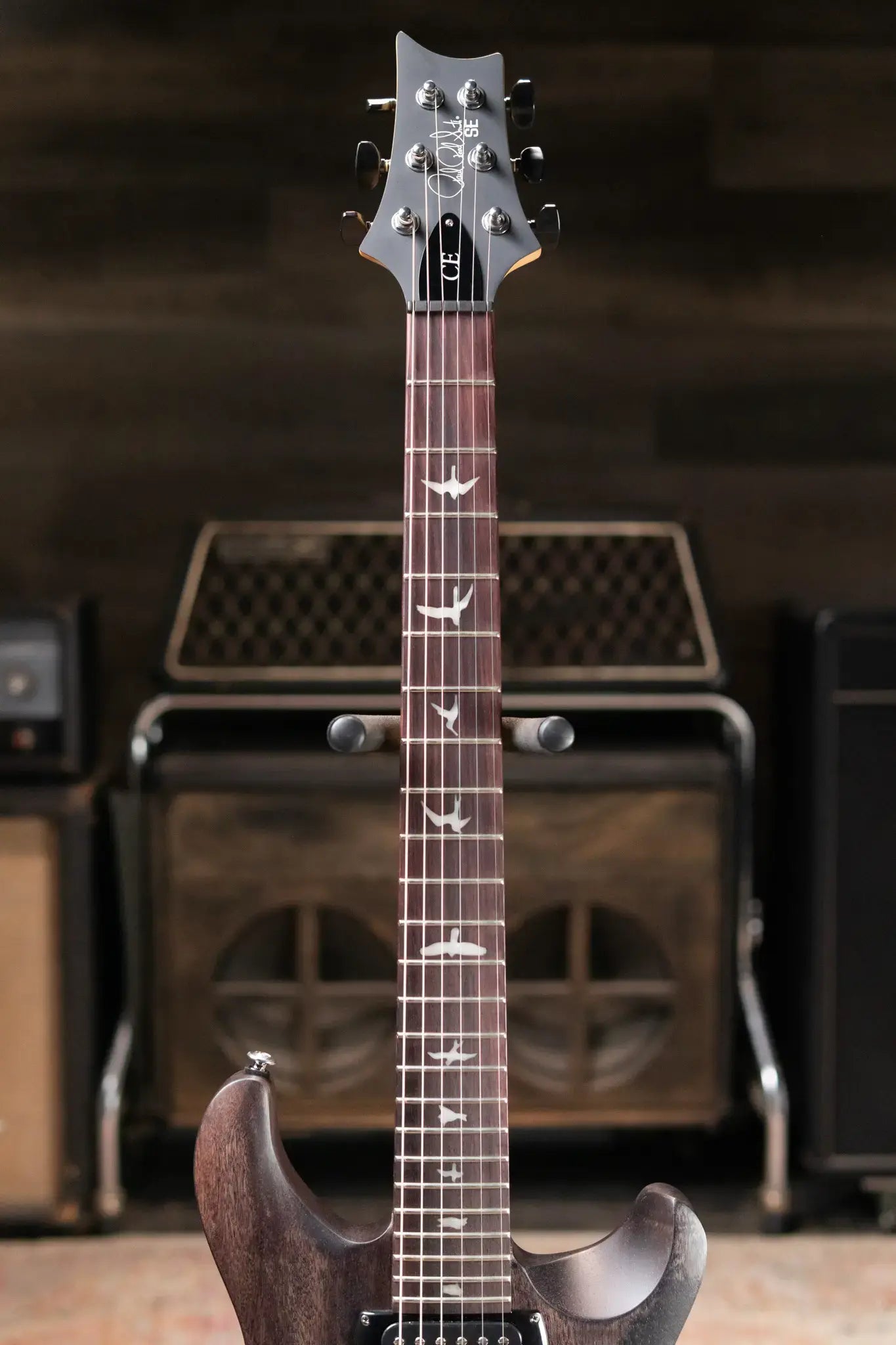 PRS SE CE 24 Standard Stoptail Satin Electric Guitar - Charcoal with Gig Bag