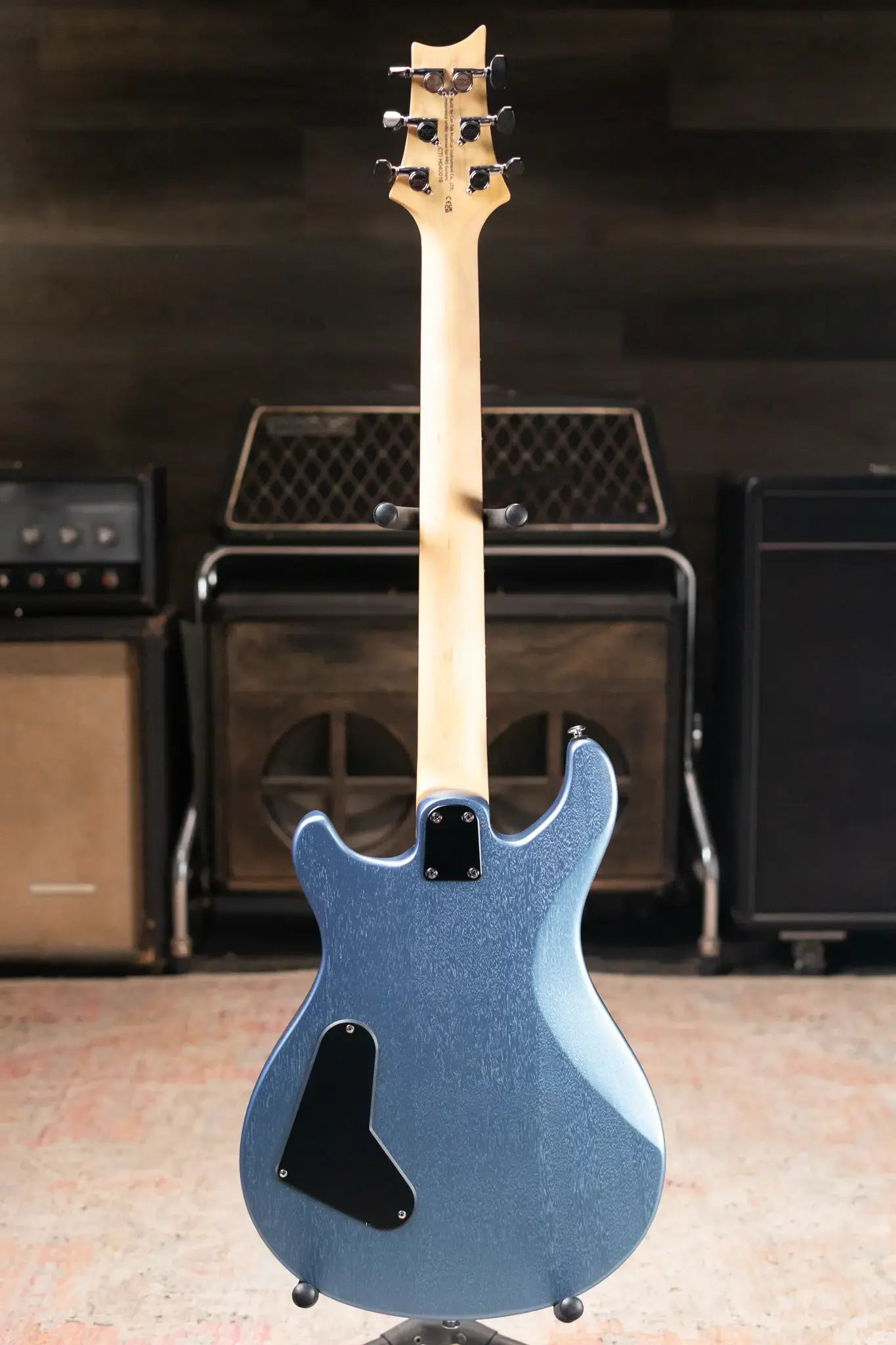 PRS SE CE 24 Standard Stoptail Satin Electric Guitar - Ice Blue Metallic with Gig Bag