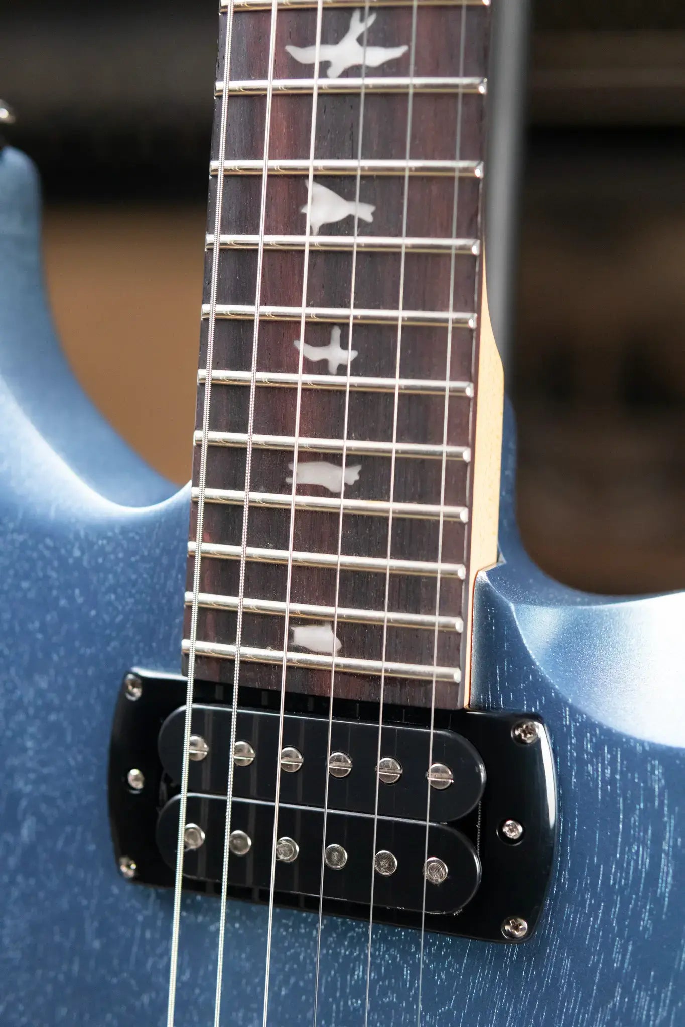 PRS SE CE 24 Standard Stoptail Satin Electric Guitar - Ice Blue Metallic with Gig Bag