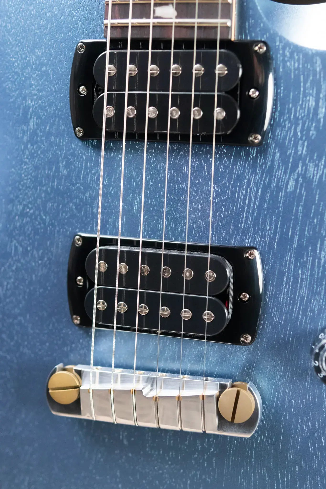 PRS SE CE 24 Standard Stoptail Satin Electric Guitar - Ice Blue Metallic with Gig Bag