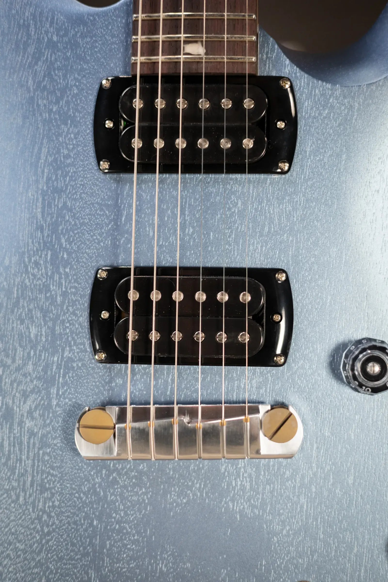 PRS SE CE 24 Standard Stoptail Satin Electric Guitar - Ice Blue Metallic with Gig Bag