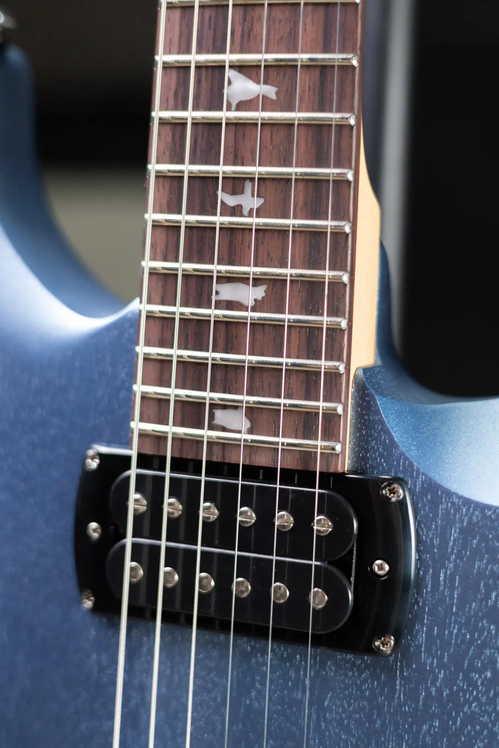 PRS SE CE 24 Standard Stoptail Satin Electric Guitar - Ice Blue Metallic with Gig Bag