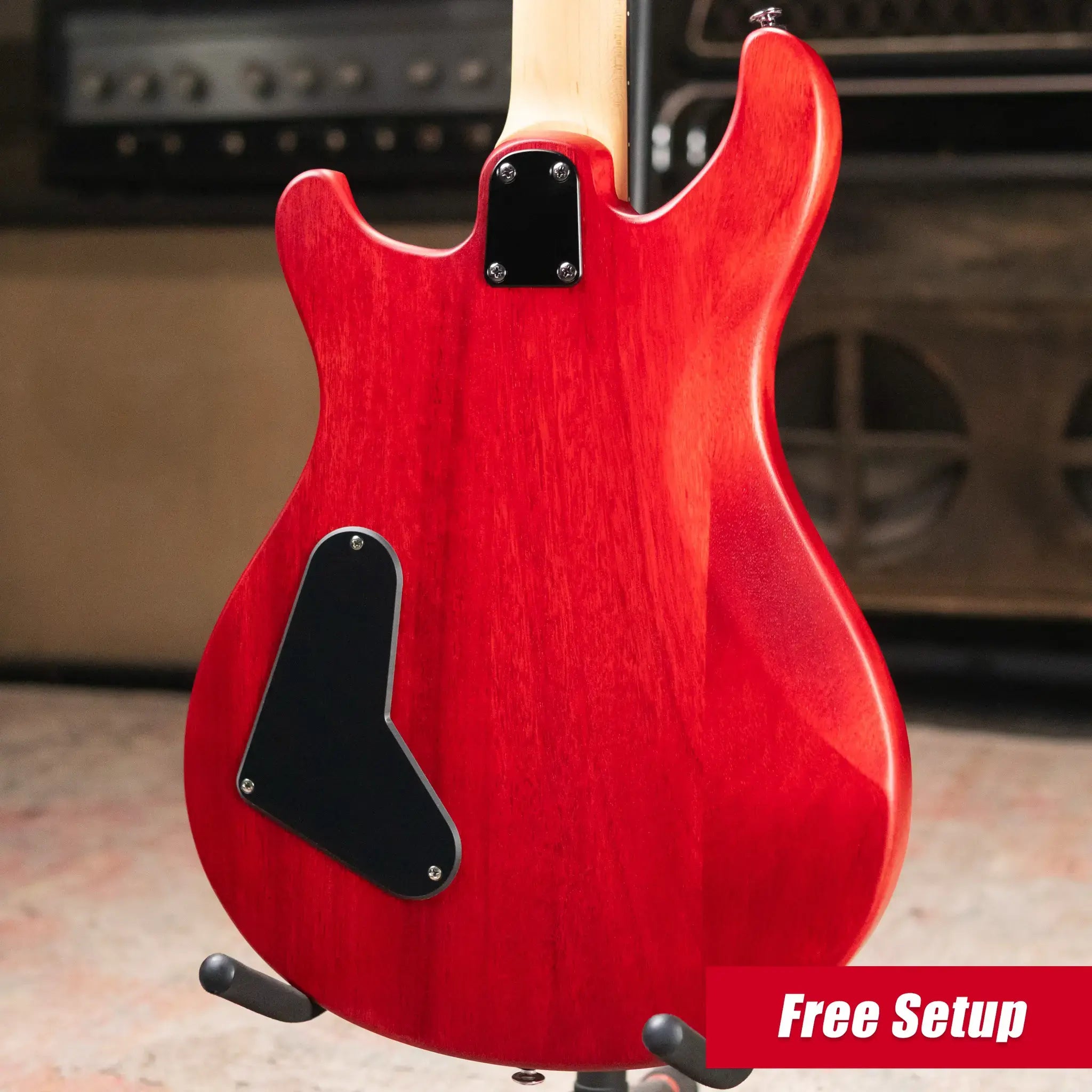 PRS SE CE 24 Standard Stoptail Satin Electric Guitar - Vintage Cherry with Gig Bag