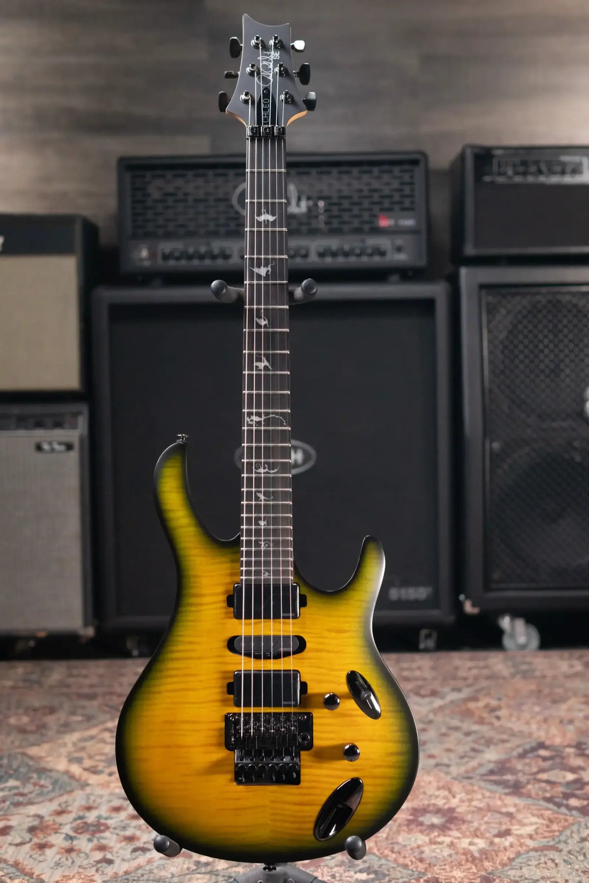 PRS SE Chleo Herman Li Signature Electric Guitar - Mantis Burst with Gig Bag - Demo