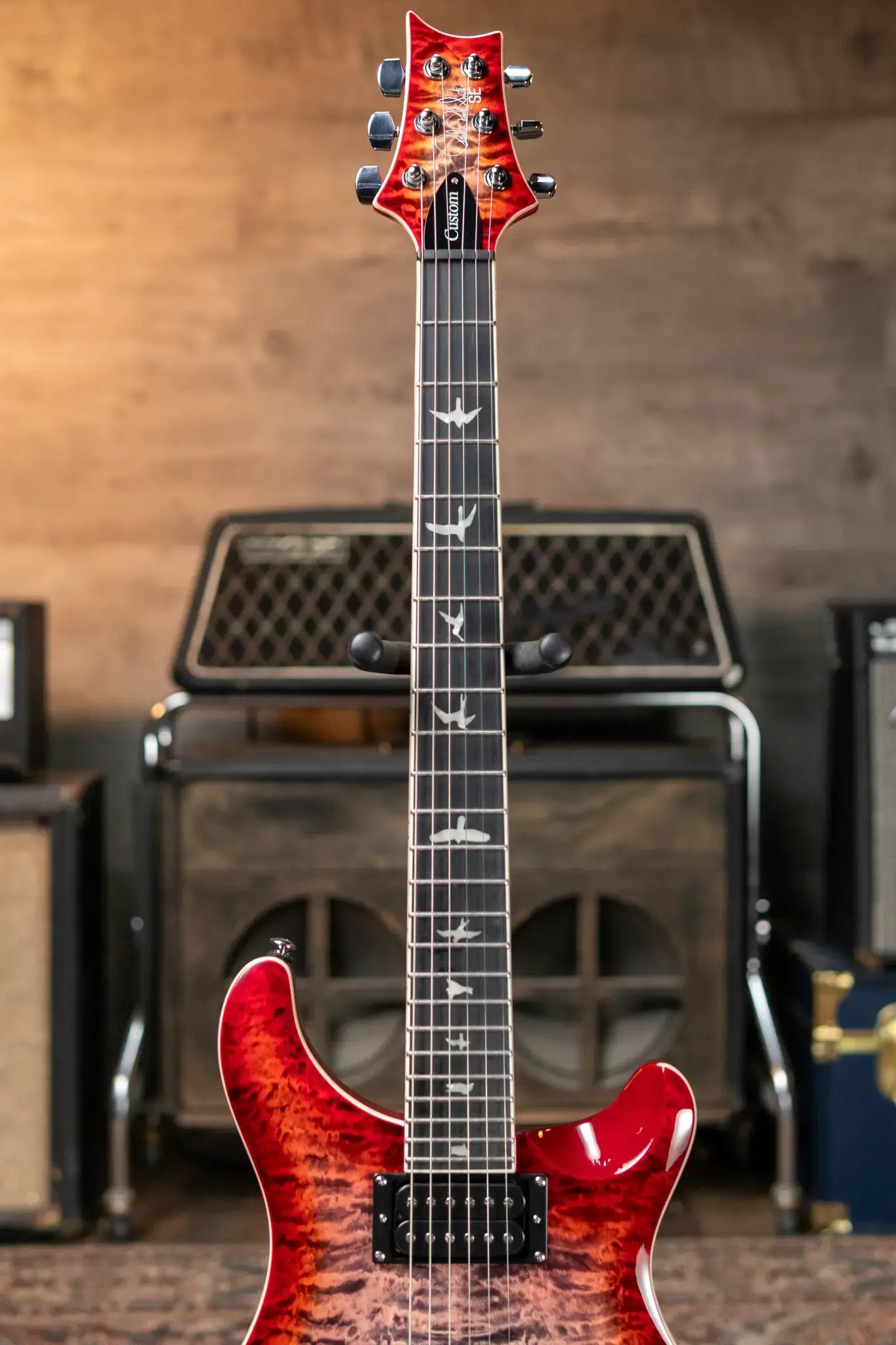 PRS SE Custom 24-08 - Charcoal Cherry Burst with Gig Bag