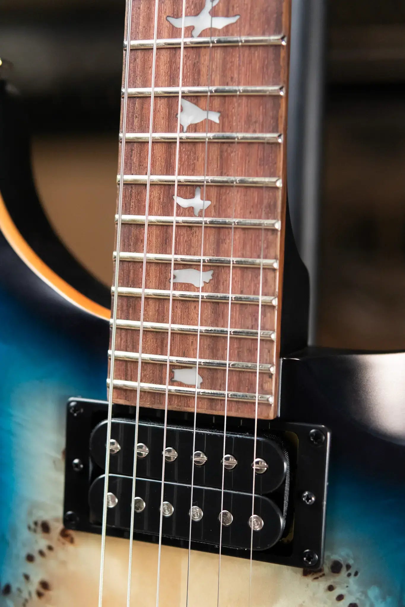 PRS SE Custom 24-08 Electric Guitar - Lake Blue Midnight Burst with Gig Bag