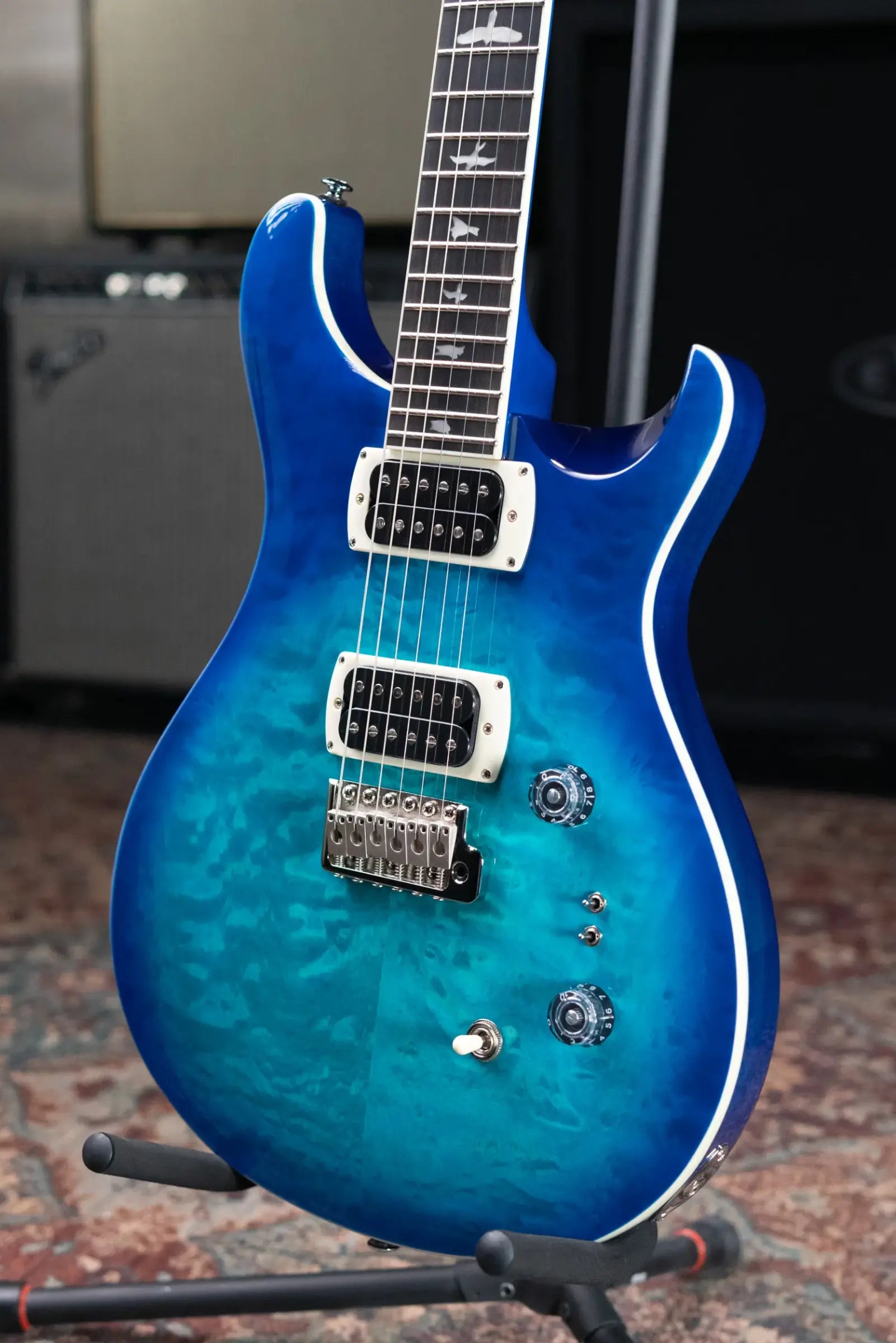 PRS SE Custom 24-08 Electric Guitar - Lake Blue with Gig Bag