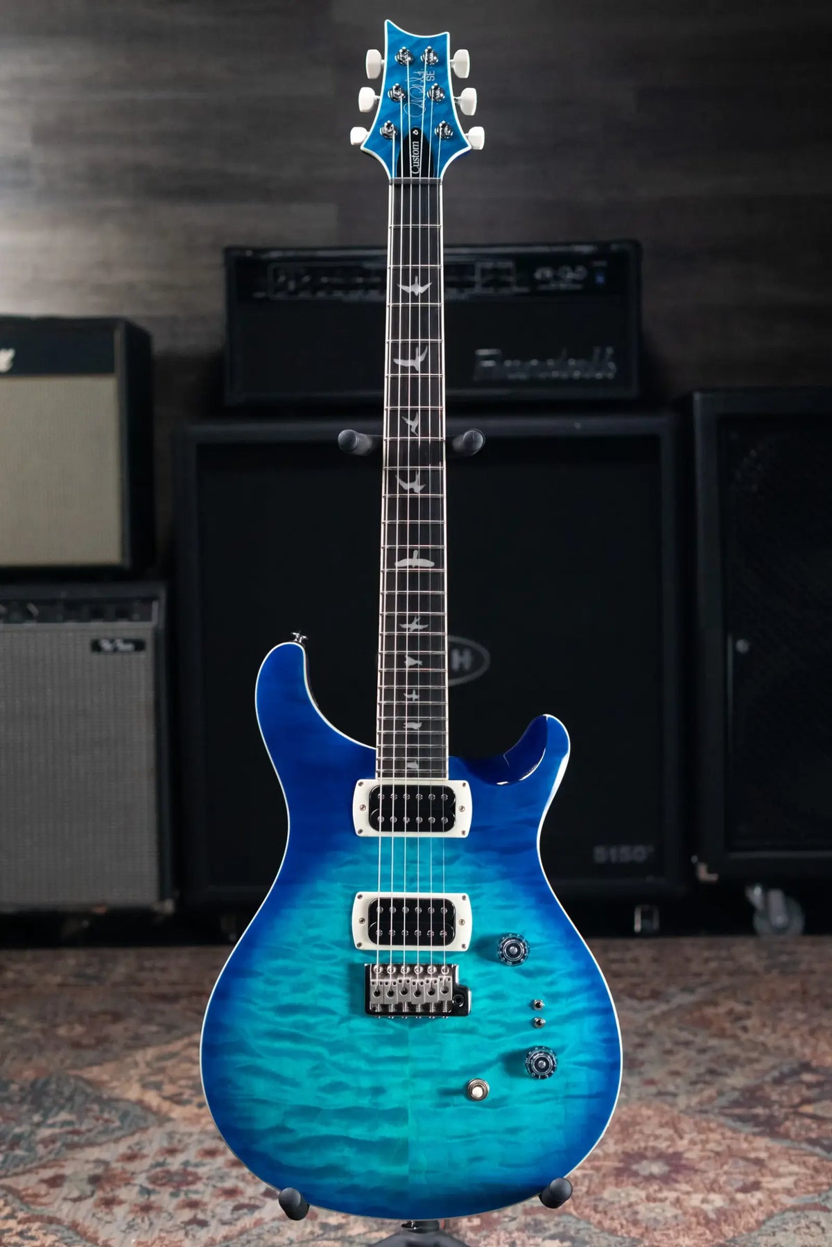 PRS SE Custom 24-08 Electric Guitar - Lake Blue with Gig Bag