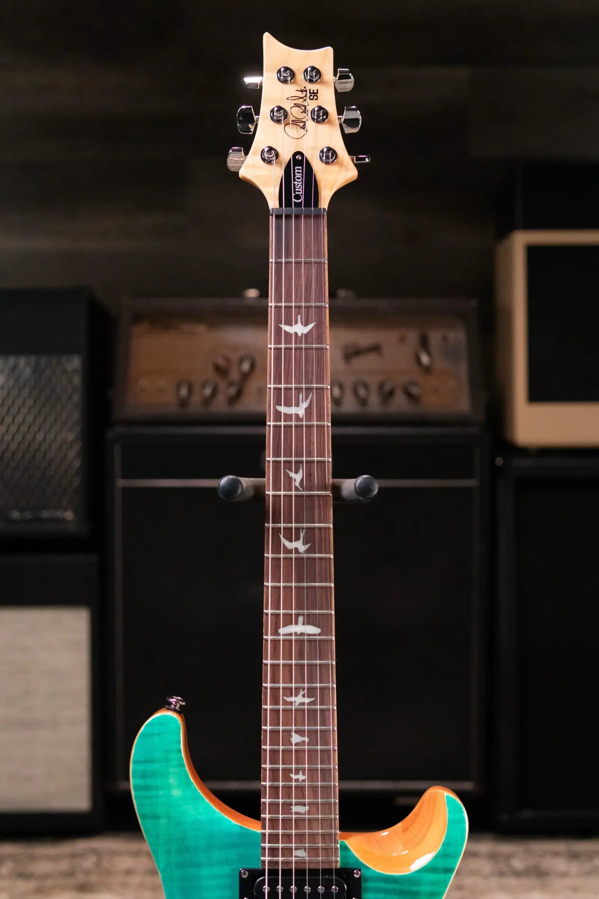 PRS SE Custom 24-08 Electric Guitar - Turquoise with Gig Bag - Demo