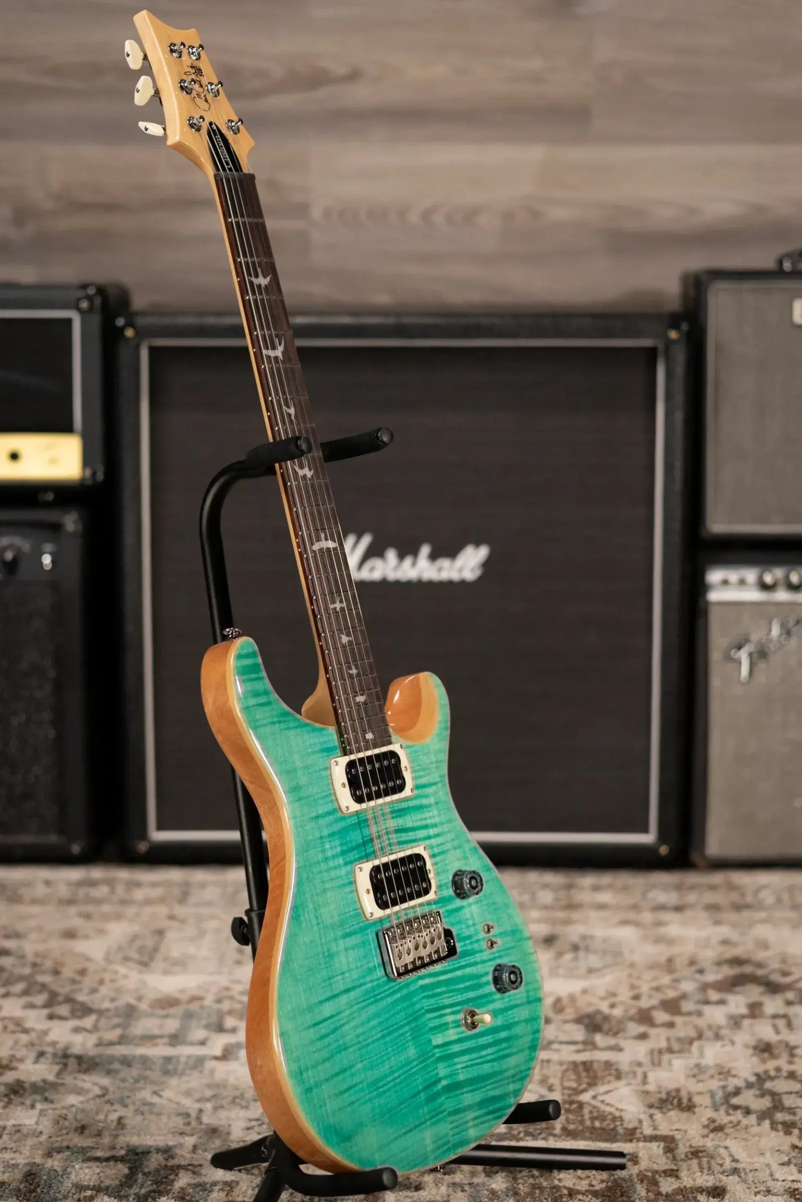 PRS SE Custom 24-08 Electric Guitar - Turquoise with Gig Bag
