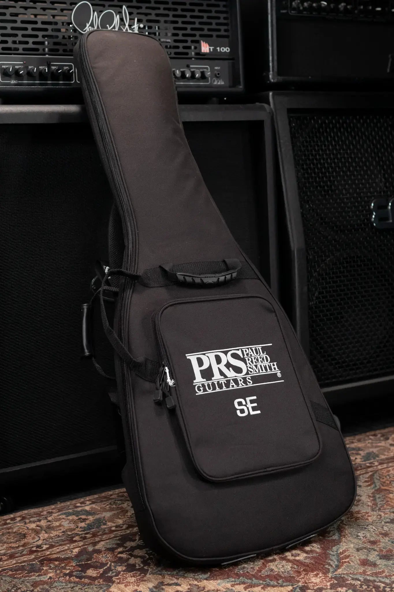 PRS SE Custom 24 Electric Guitar - Black Gold Sunburst with Gig Bag