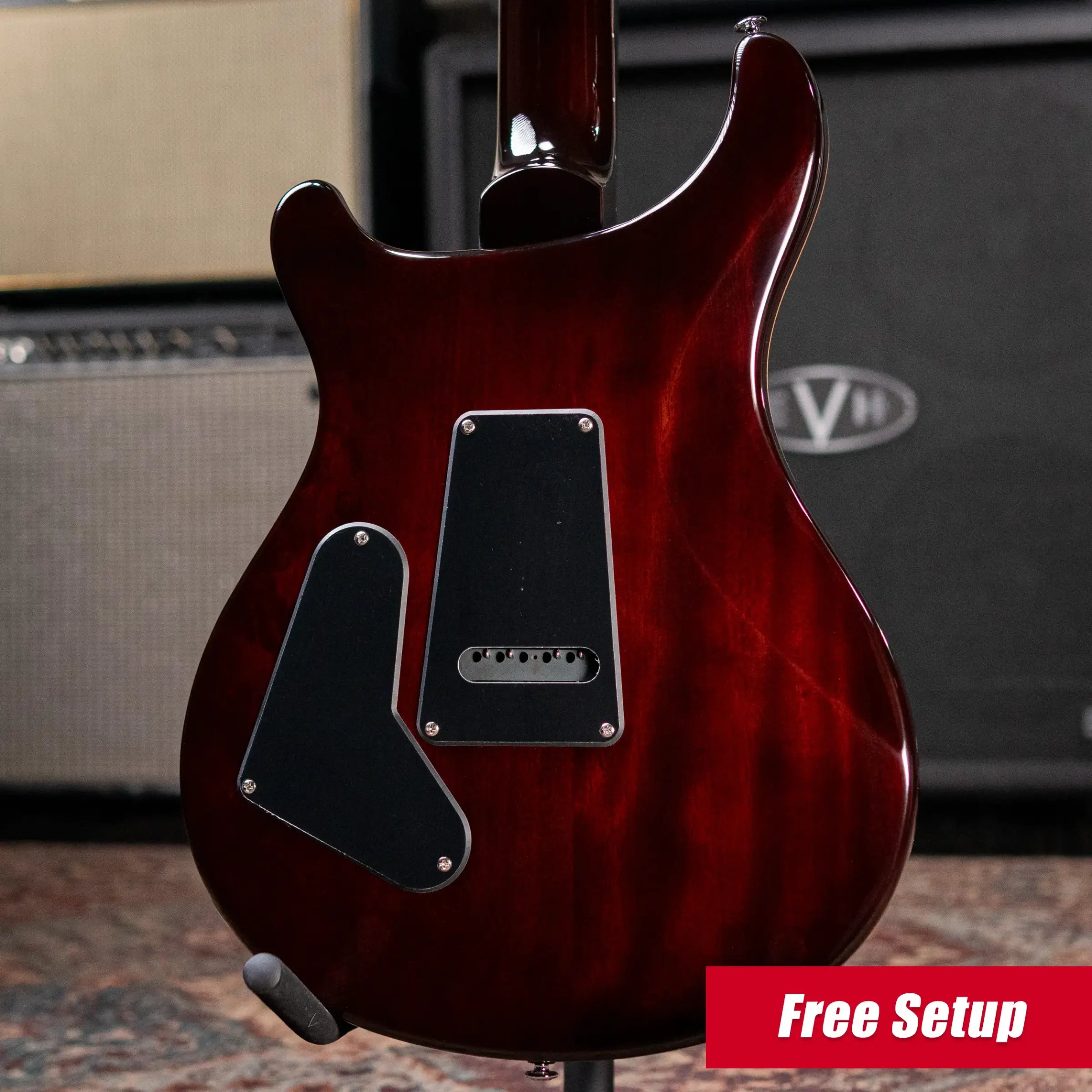 PRS SE Custom 24 Electric Guitar - Orange Tiger Smokeburst with Gig Bag