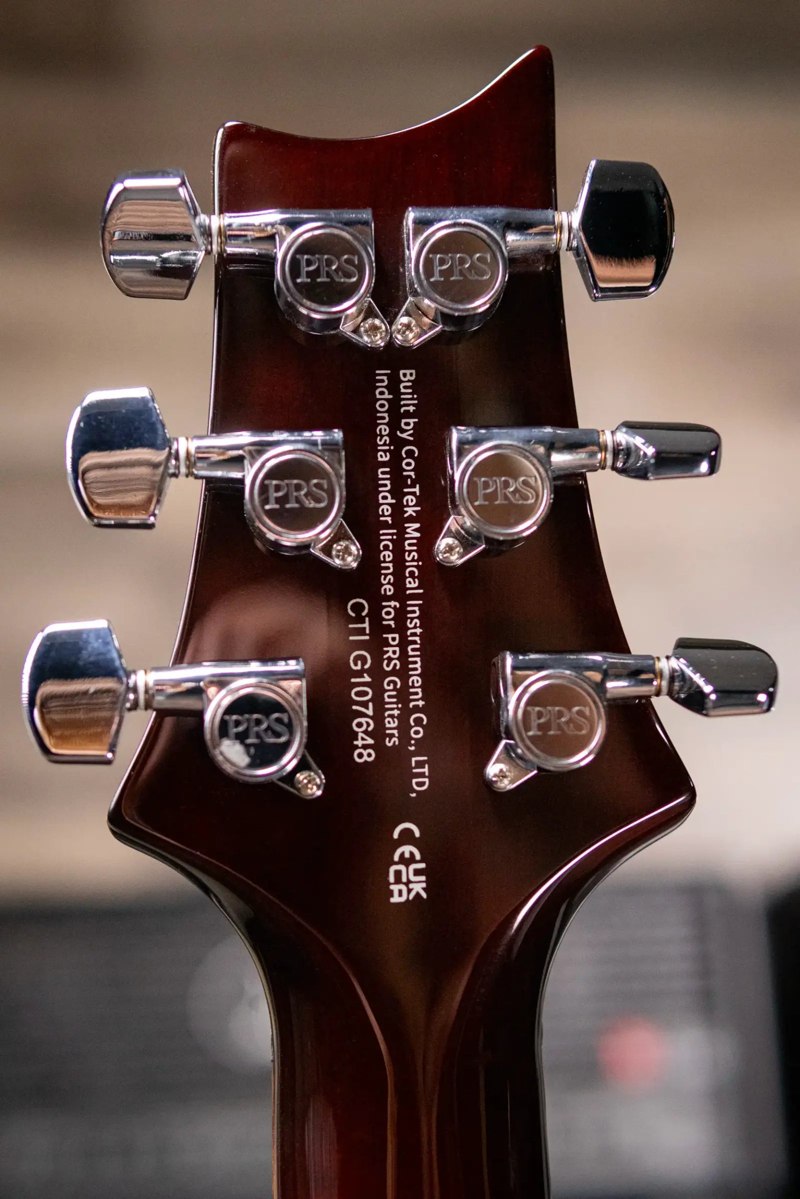 PRS SE Custom 24 Electric Guitar - Orange Tiger Smokeburst with Gig Bag