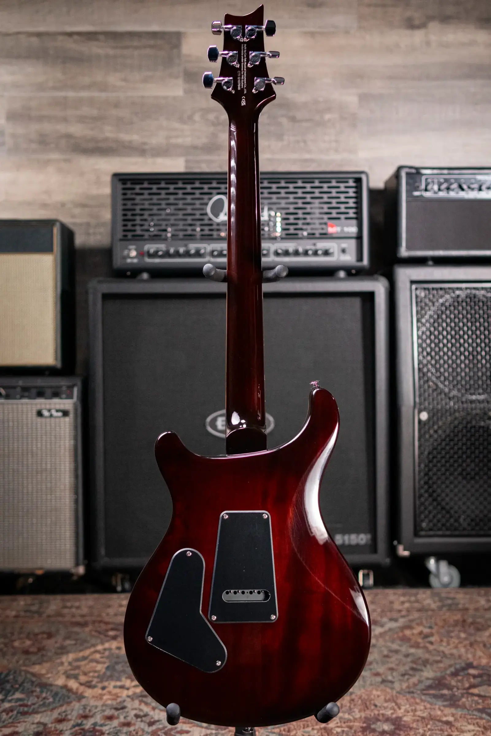 PRS SE Custom 24 Electric Guitar - Orange Tiger Smokeburst with Gig Bag