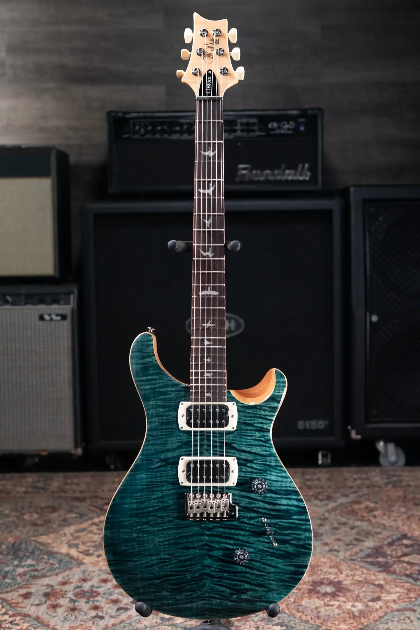 PRS SE Custom 24 Electric Guitar - Slate Blue with Gig Bag