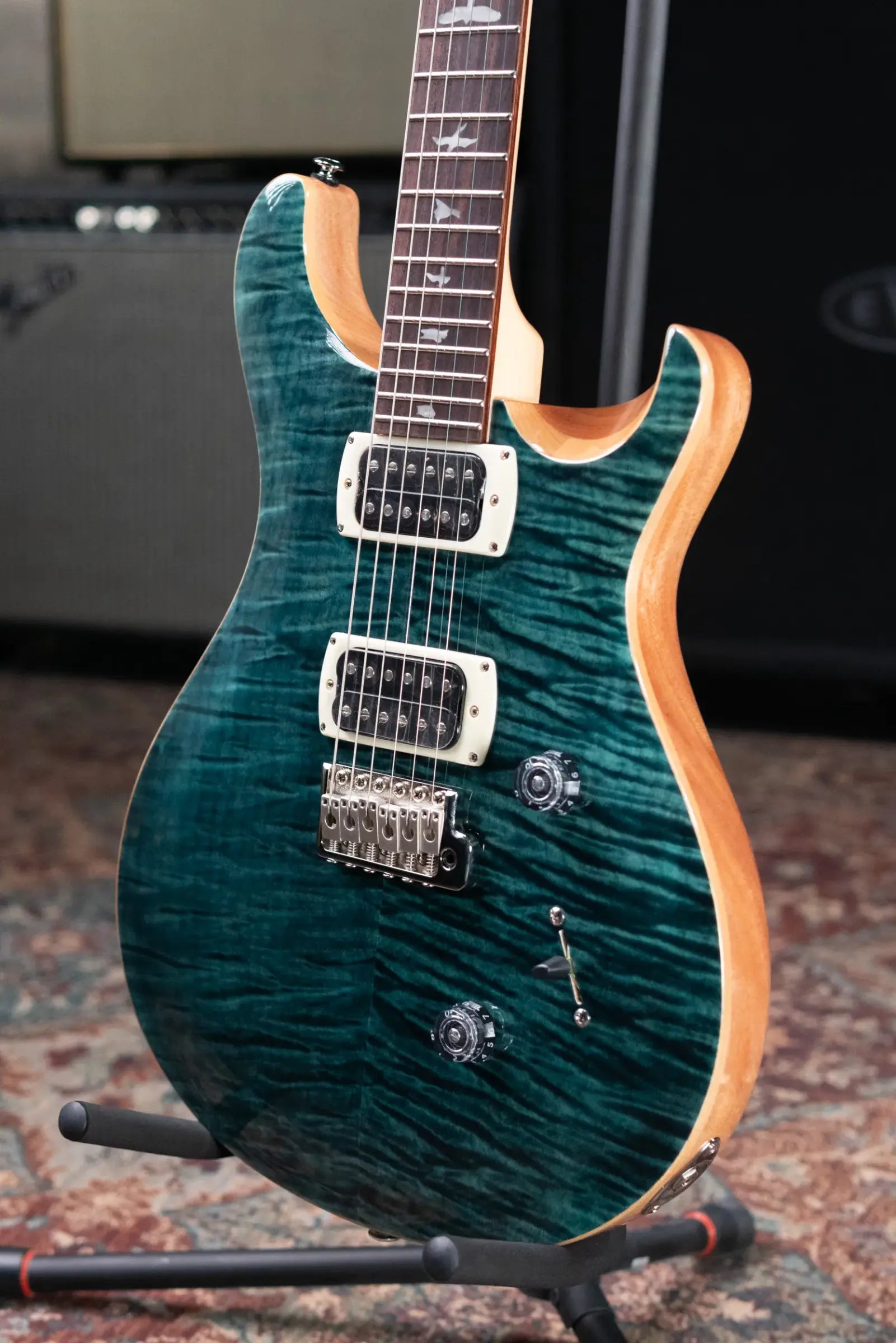 PRS SE Custom 24 Electric Guitar - Slate Blue with Gig Bag